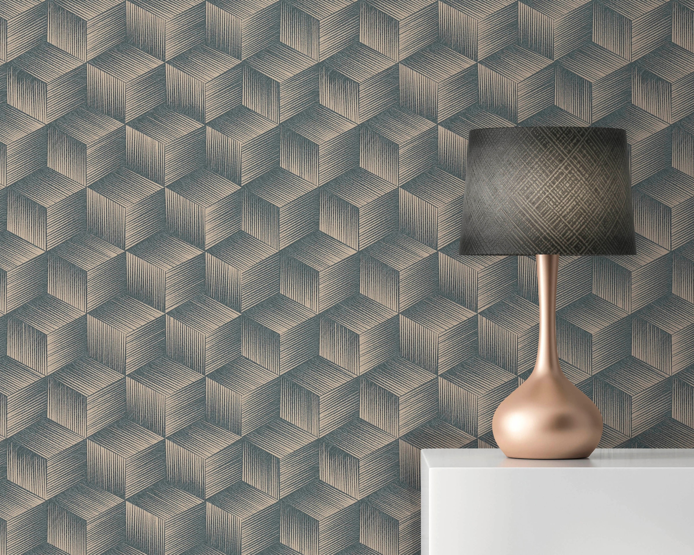 A.S. Création Vliestapete »Natural Living 3D Tapete« gemustert | matt | neutral leicht strukturiert 3D Tapete Vlies Vlies Wand Tapeten Wohnzimmer Schlafzimmer Küche Optik
