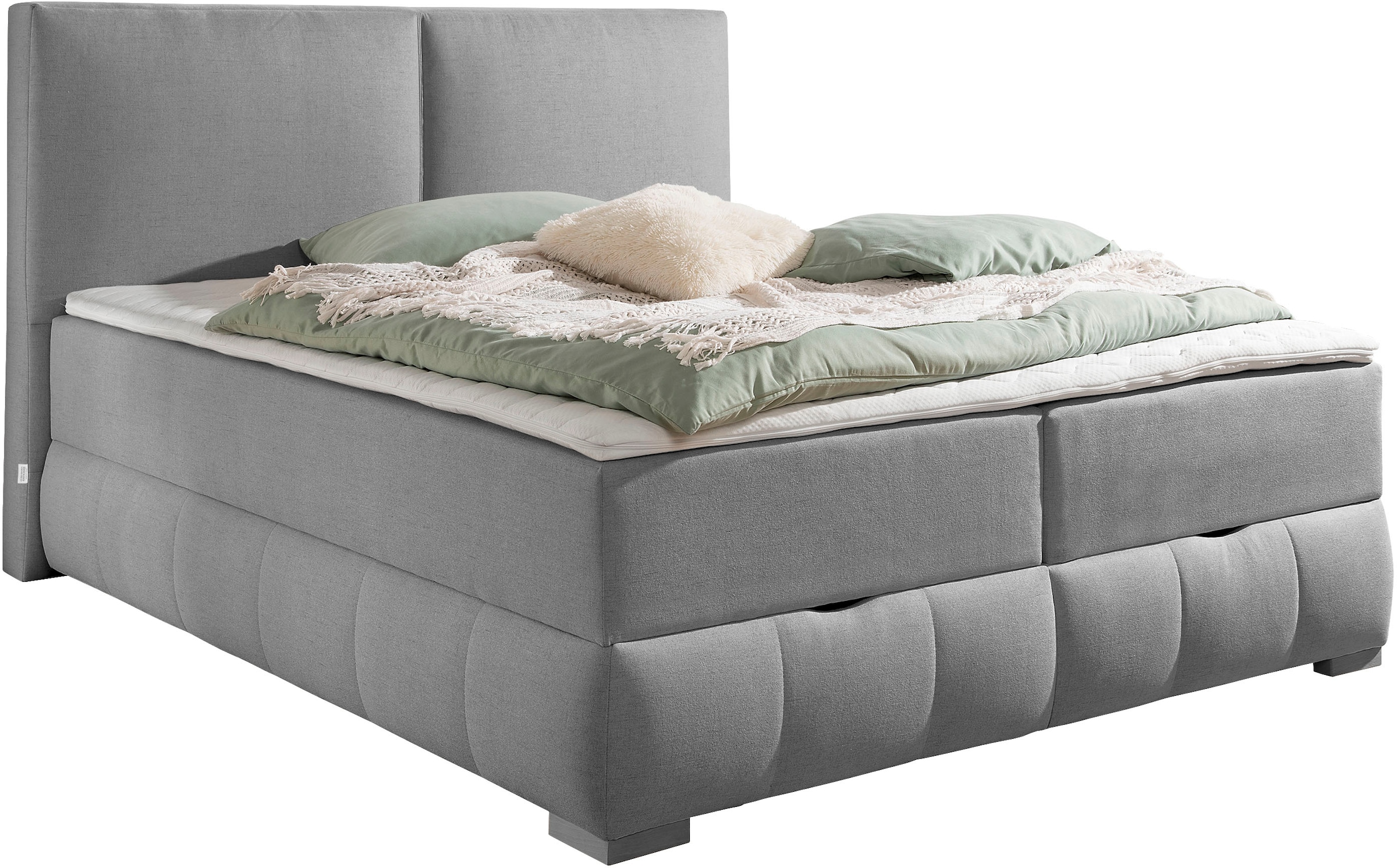 OTTO home "Wehma mit Kopfteil inkl. Bettkasten" in H2, H3 & H4 wählbar, inklusive Topper