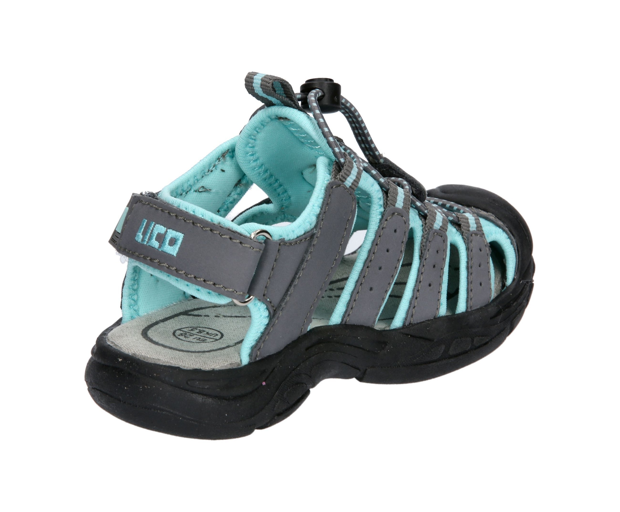 Sandale LICO "Sandale Nimbo", Mädchen, Gr. 33, grau, Synthetik, Schuhe Sandale 3