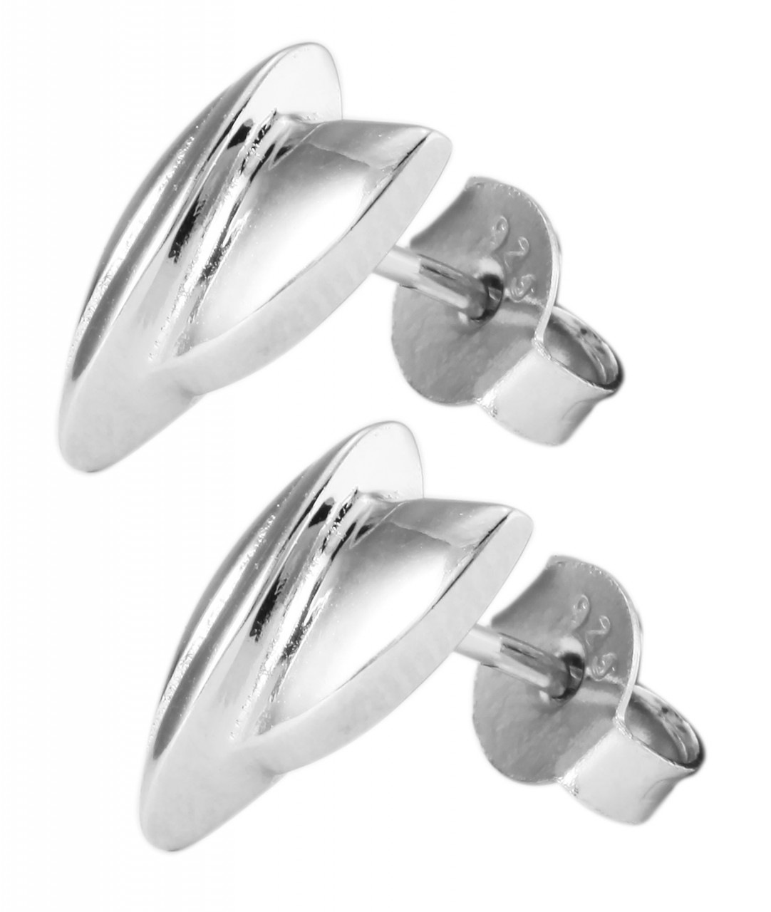 Adelia´s Paar Ohrhänger »Damen Ohrstecker aus poliertem 925 Sterling Silber«