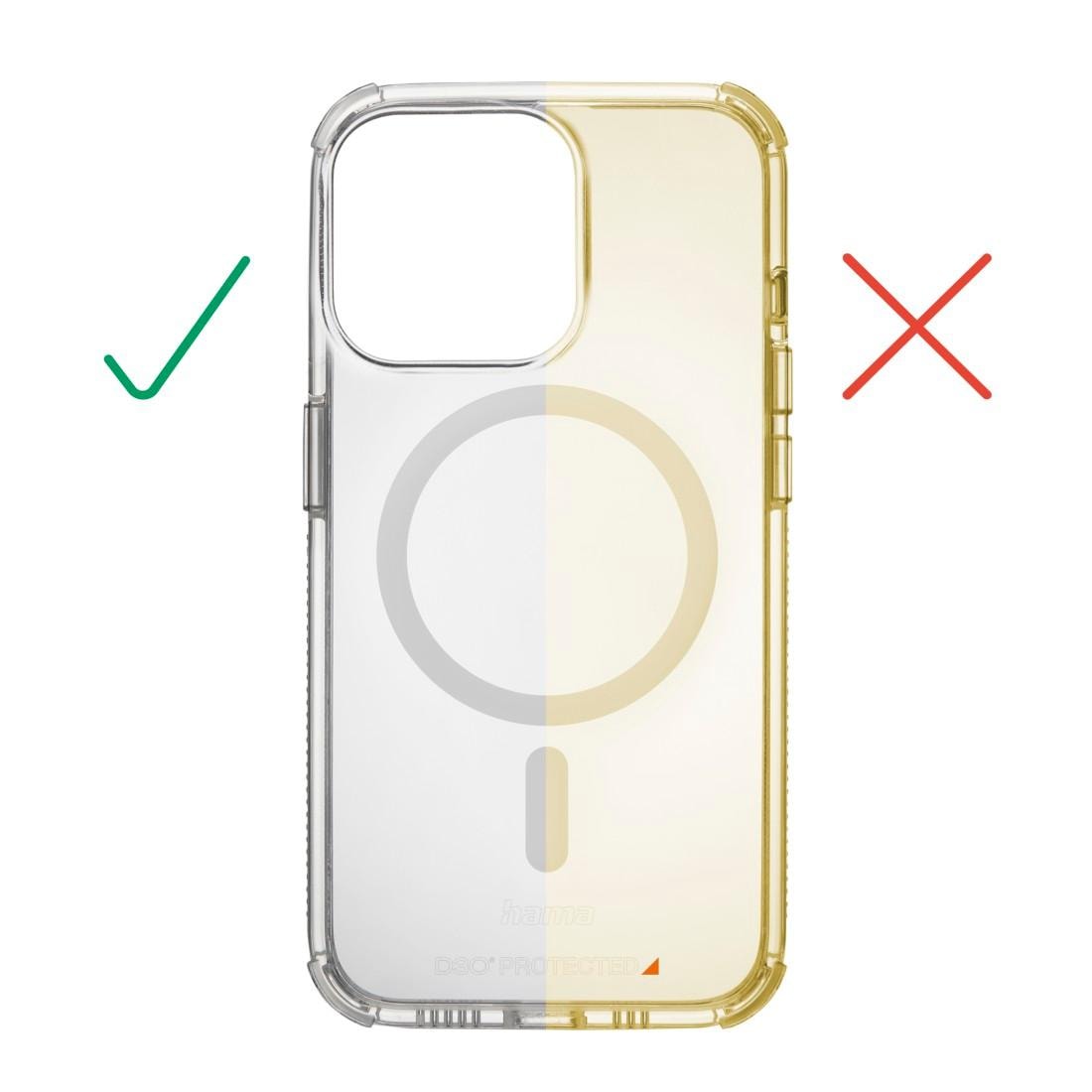 Hama Handyhülle »Handyhülle „Extreme Protect“ für iPhone 14 Pro (für MagSafe, stoßfest)«, iPhone 14 Pro, Anti-Vergilbung