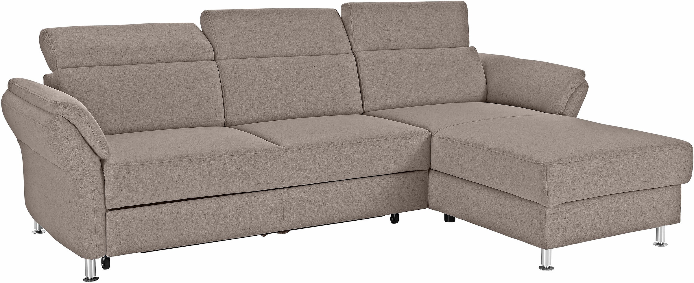 sit&more Ecksofa »Avignon L-Form«, Kopfteilverstellung, wahlweise mit Bettfunktion und Bettkasten