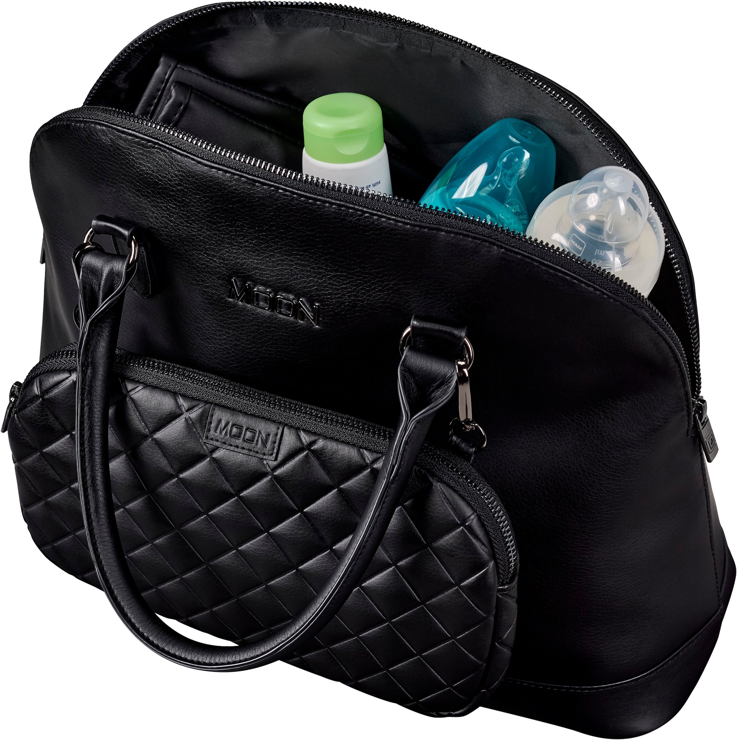 Moon Wickeltasche »Fashion Bag«, inkl. Clutch, Wickelunterlage u. Isolierflaschenflasche