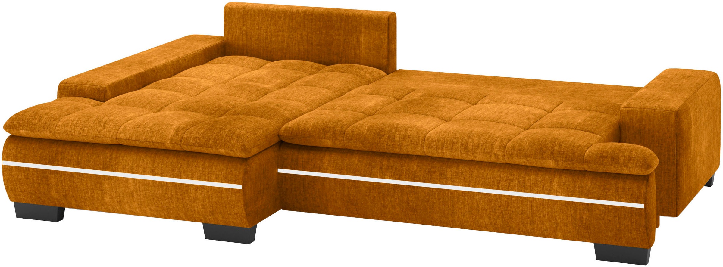 Mr. Couch Ecksofa »Haiti II, L-Form«, RGB-LED Beleuchtung, Kaltschaum, wahlweise mit Bett, Bettkasten