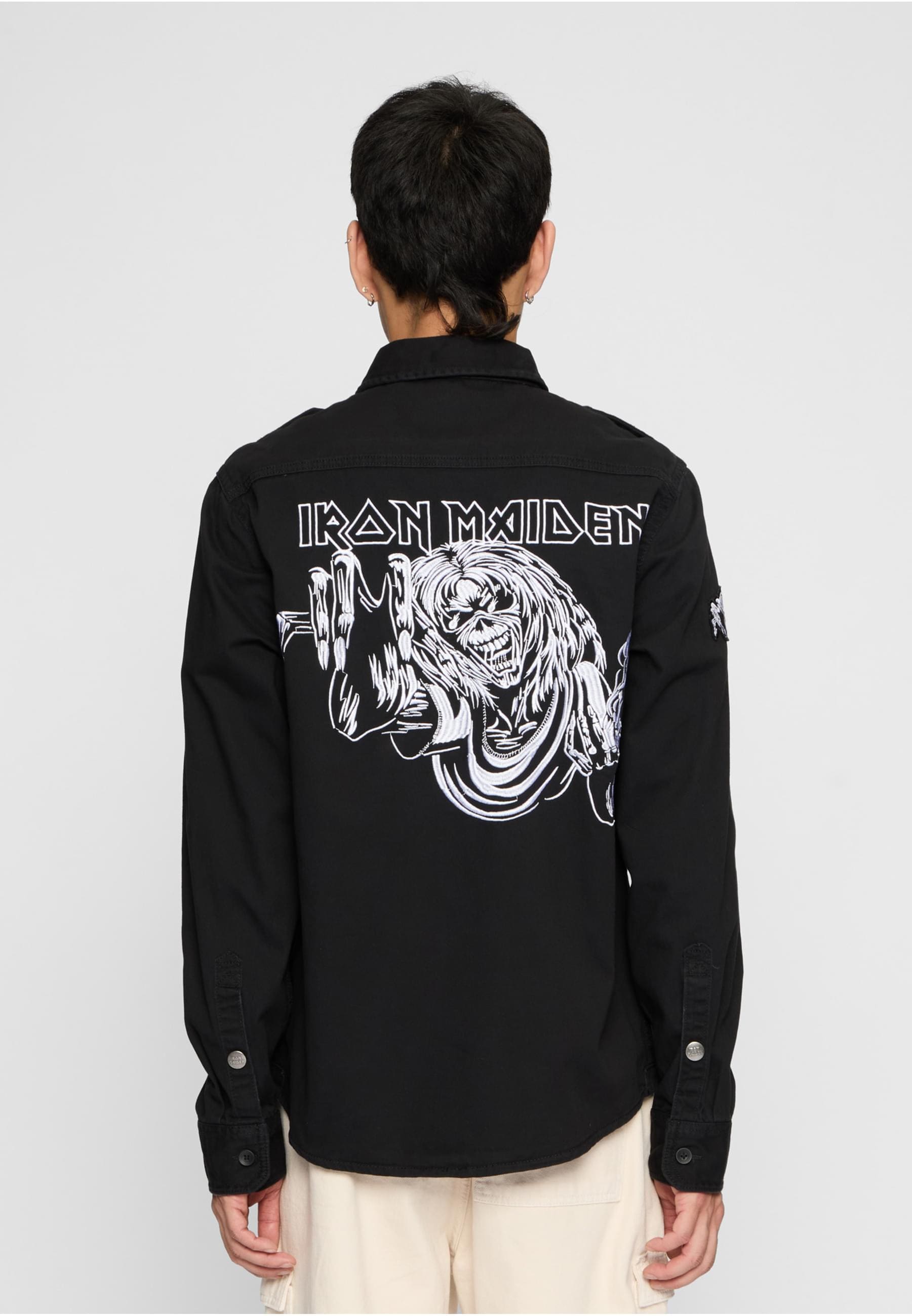 Brandit Langarmhemd »Brandit Iron Maiden Vintage Shirt long sleeve Eddy« 1 Stk.
