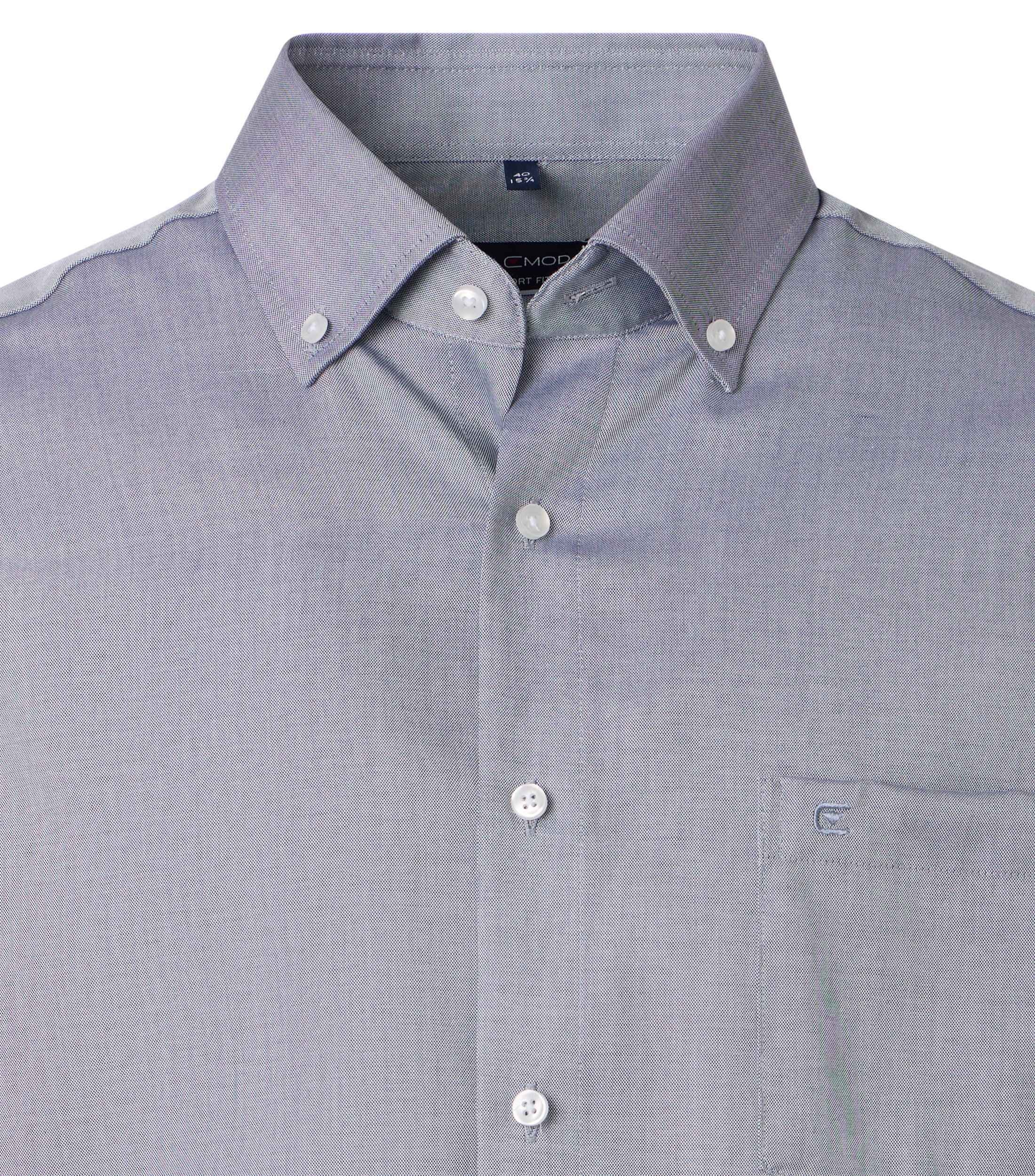 Businesshemd CASAMODA "CASAMODA Businesshemd uni", Herren, Gr. 47, Normalgrößen, blau, 100% Baumwolle, unifarben, comfort fit, Hemden 2