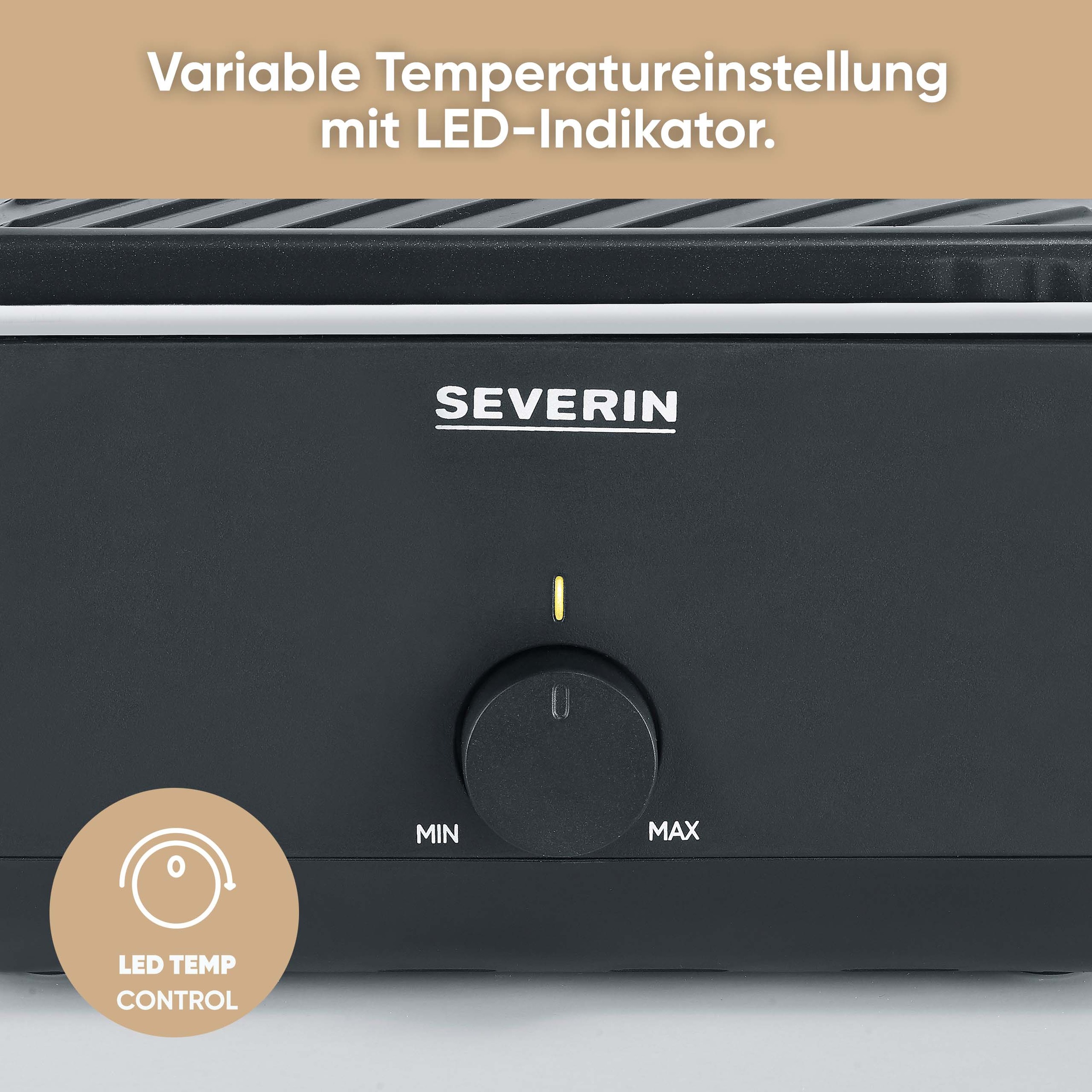 Severin Raclette »Black Line Lite Mini RG 2360« 4 Stk. Raclettepfännchen 600 W Raclette-Grill