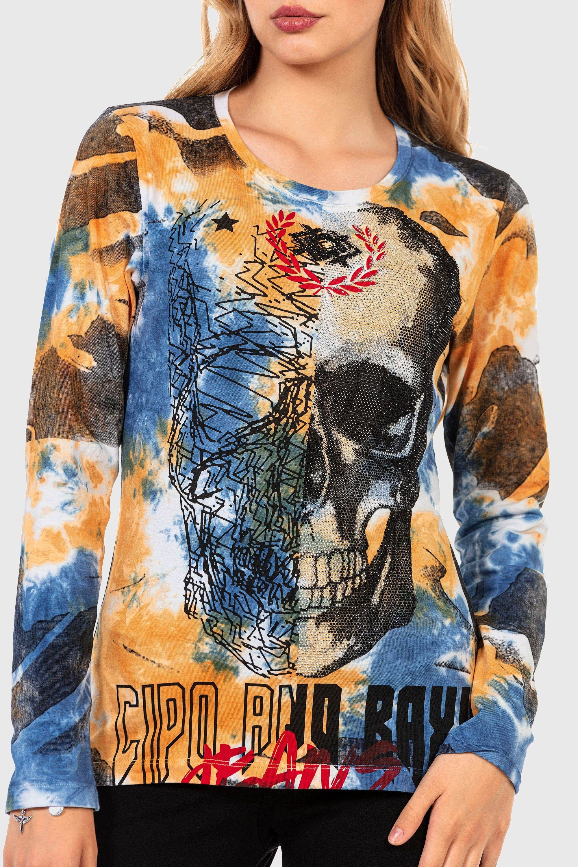 Cipo & Baxx Sweatshirt »SWEATSHIRT«, (1 tlg.), komfortablen Stil