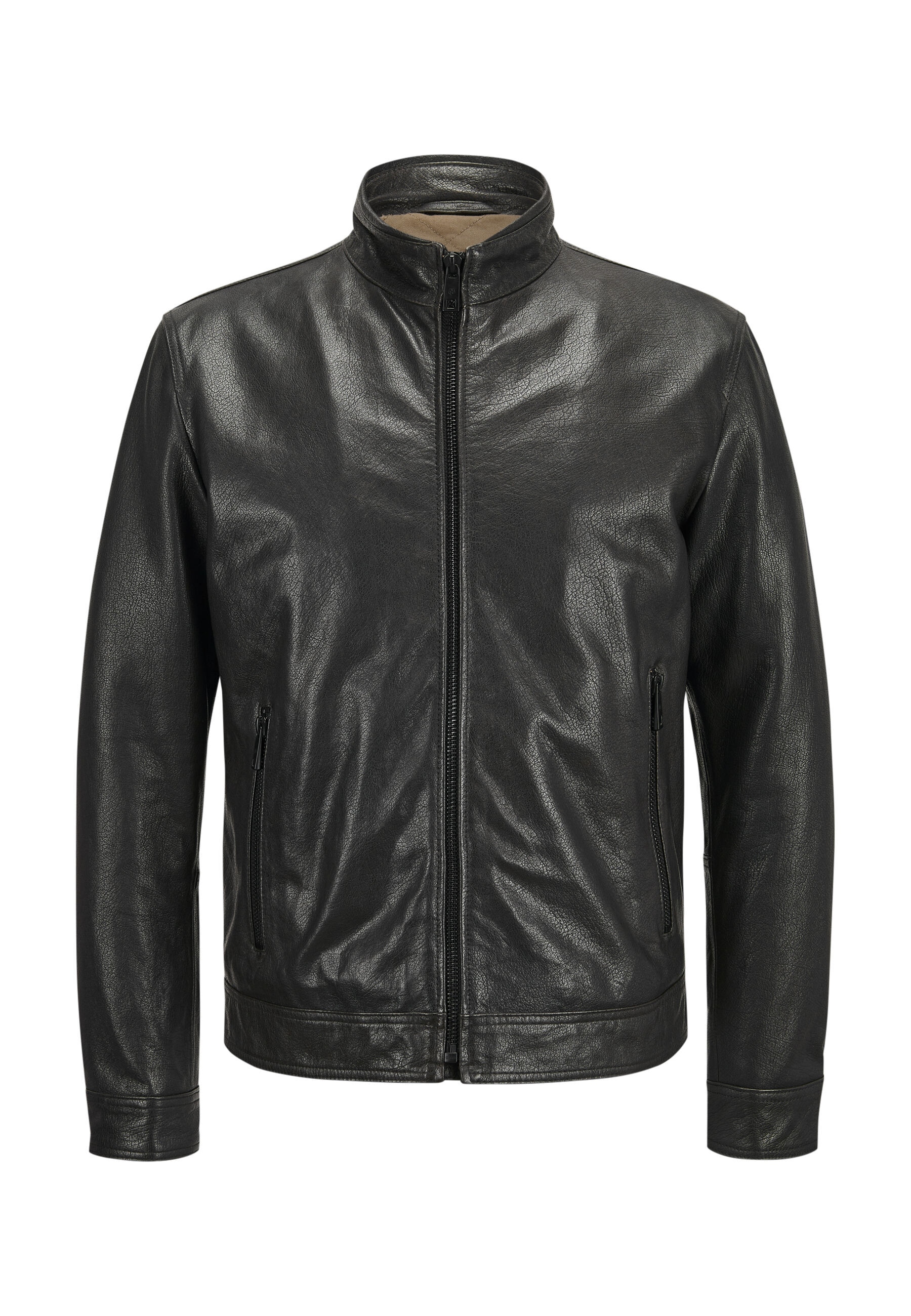 Milestone Lederjacke "MSJack" ohne Kapuze mit Stehkragen