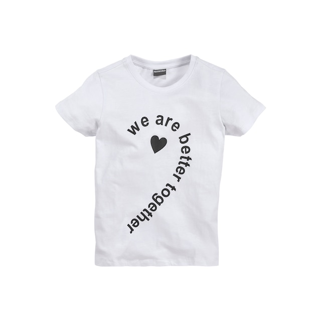 ▷ 2 für KIDSWORLD »we BAUR (Packung, are Basic T-Shirt together«, | Form better tlg.),