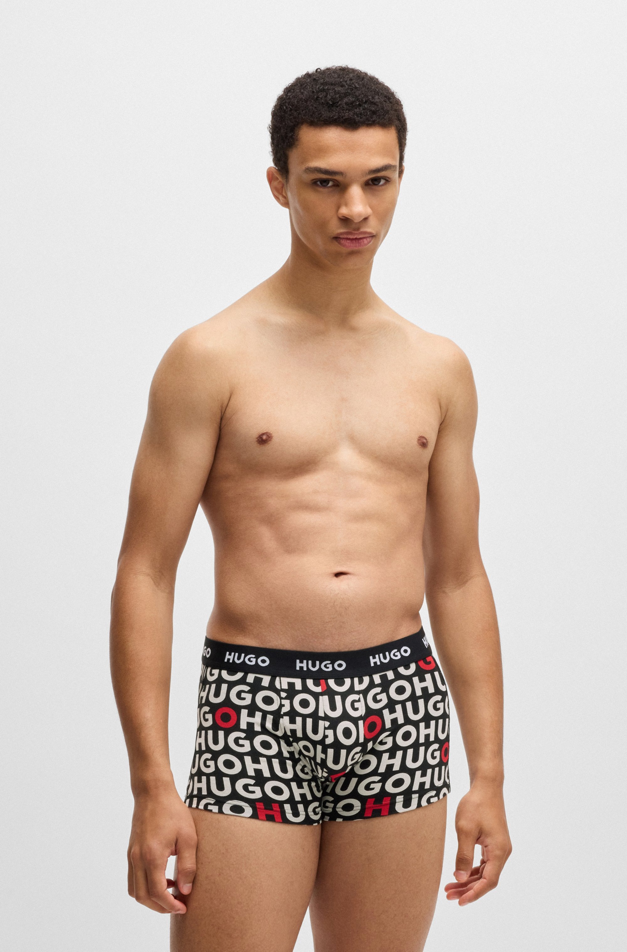 HUGO Underwear Trunk »TRUNK TRIPLET DESIGN«, (Packung, 3 St.), mit Logobund