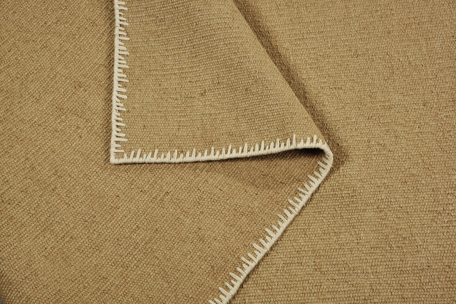 PAD Teppich »Moss« rechteckig 6 mm Höhe Juteteppich, handgewebt, Uni Farben, farbige Umrandung, Wohnzimmer