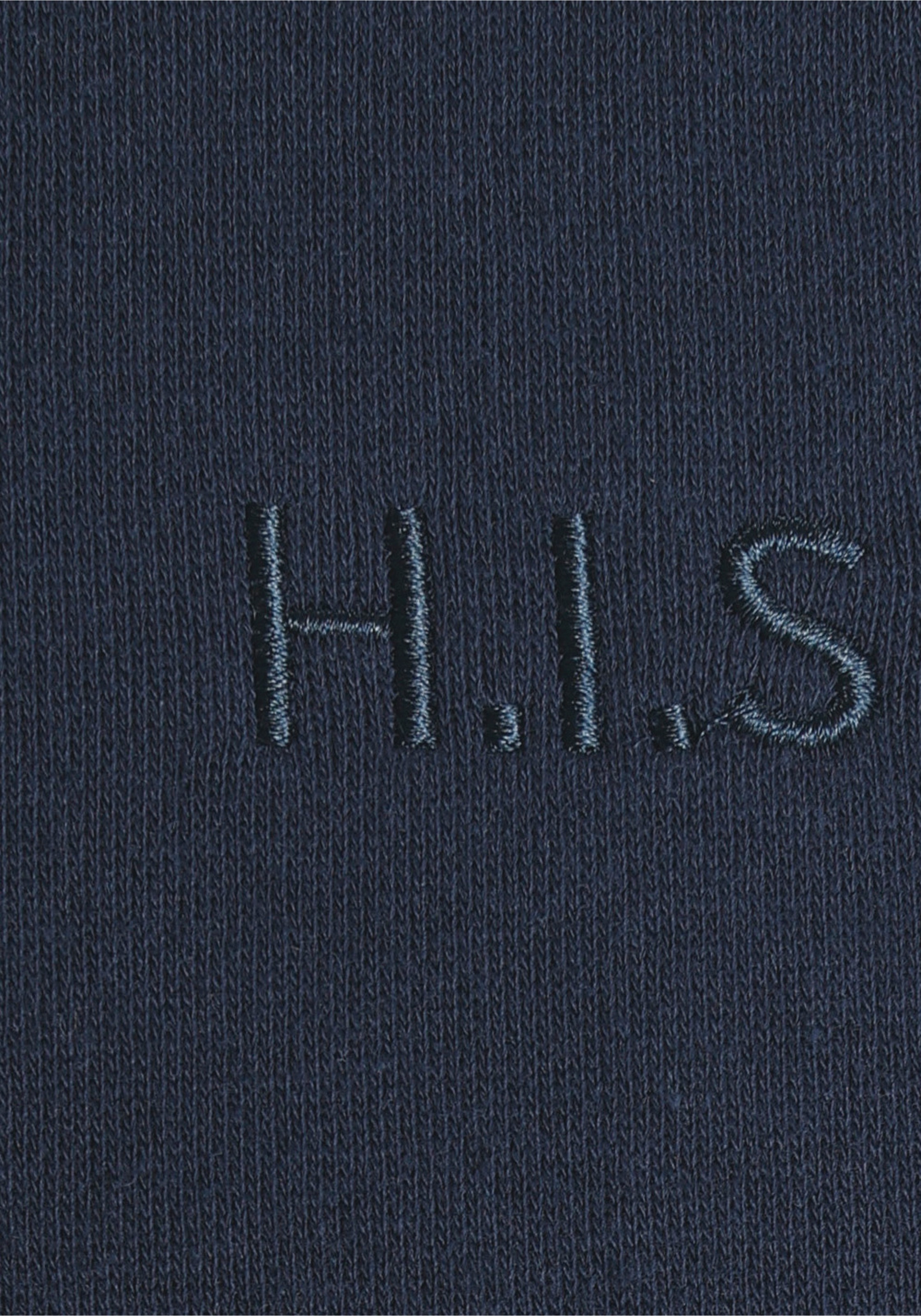 H.I.S Sweatshirt, unifarben, aus dehnbarer Sweatware, mit Logostickerei
