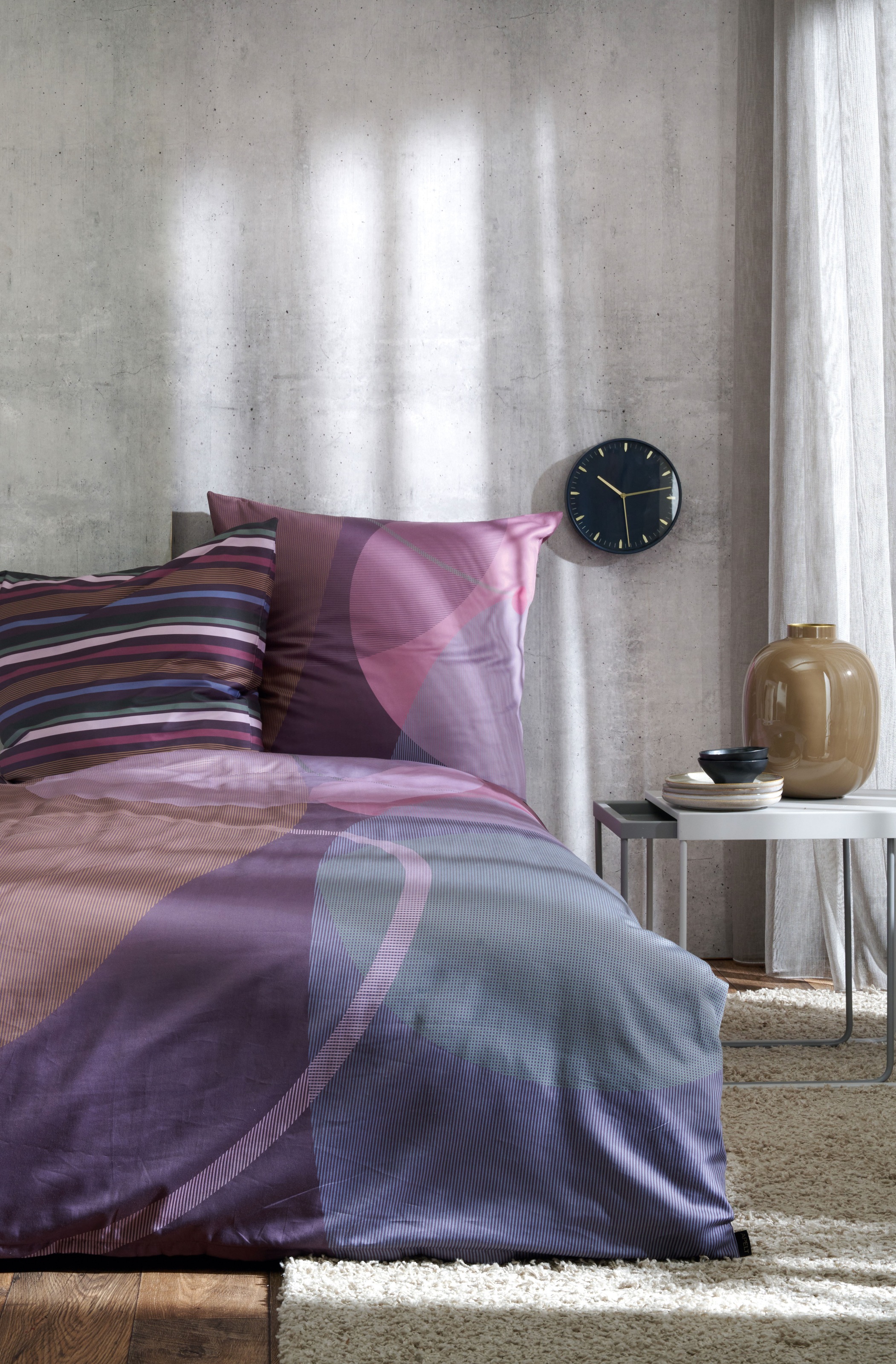 APELT Bettwäsche "Giro GOTS" 2 Stk. grafische Motive günstig online kaufen