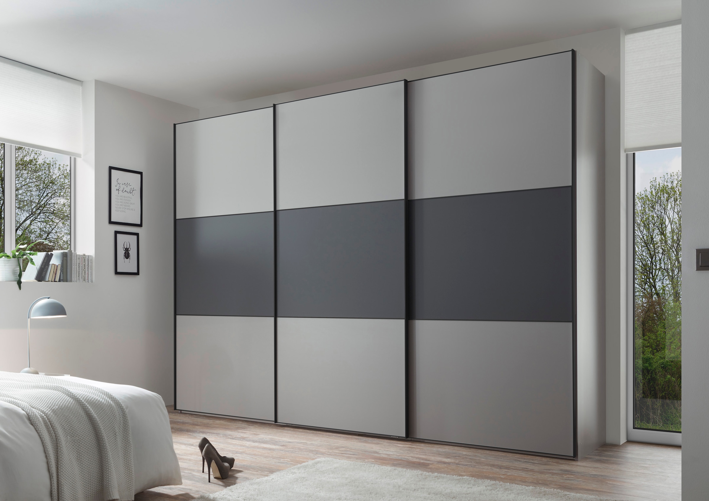 STAUD Schwebetürenschrank "Includo, Made in Germany" Mit vier verschiedenen Ausstattungsvarianten