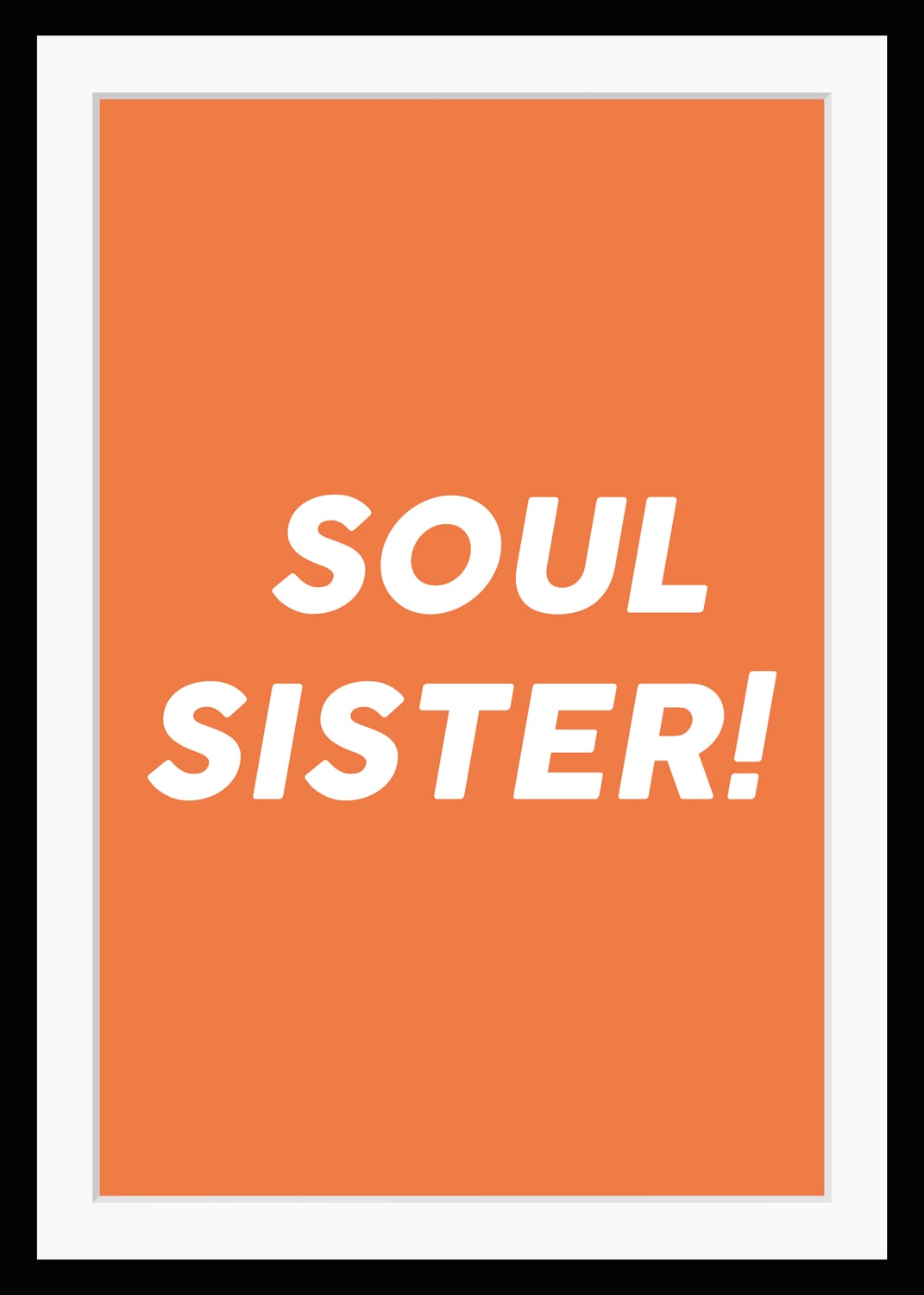 queence Bild "SOUL SISTER", Sprüche-Schriftzug-Schriftzüge, HD Premium Post günstig online kaufen