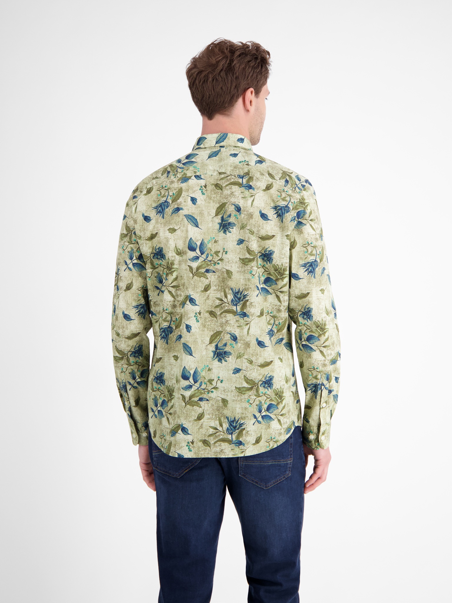 LERROS Langarmhemd, mit floralem Allover-Print