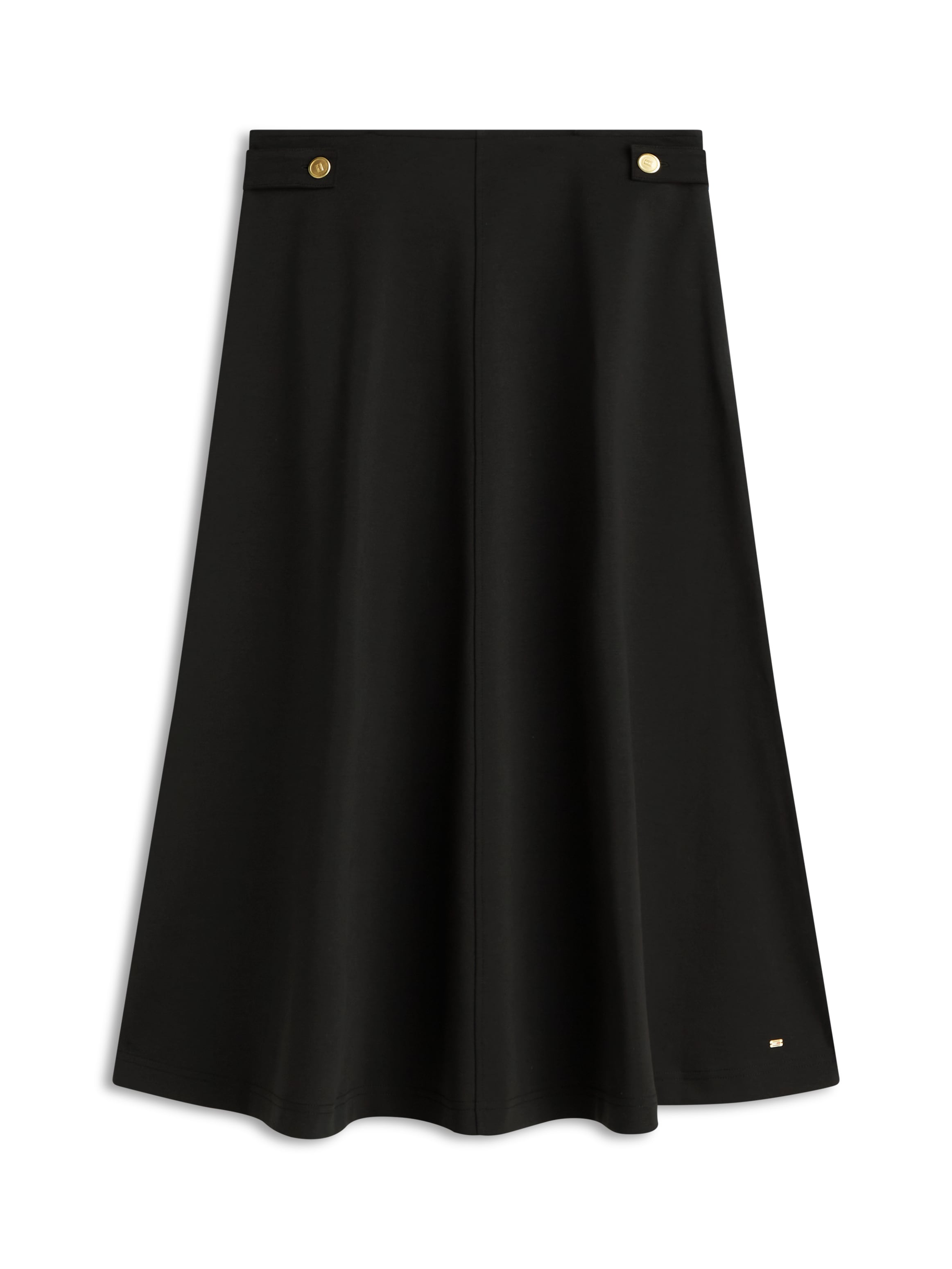 Tommy Hilfiger A-Linien-Rock »GOLD BUTTON MIDI SKIRT« mit Zierknöpfen