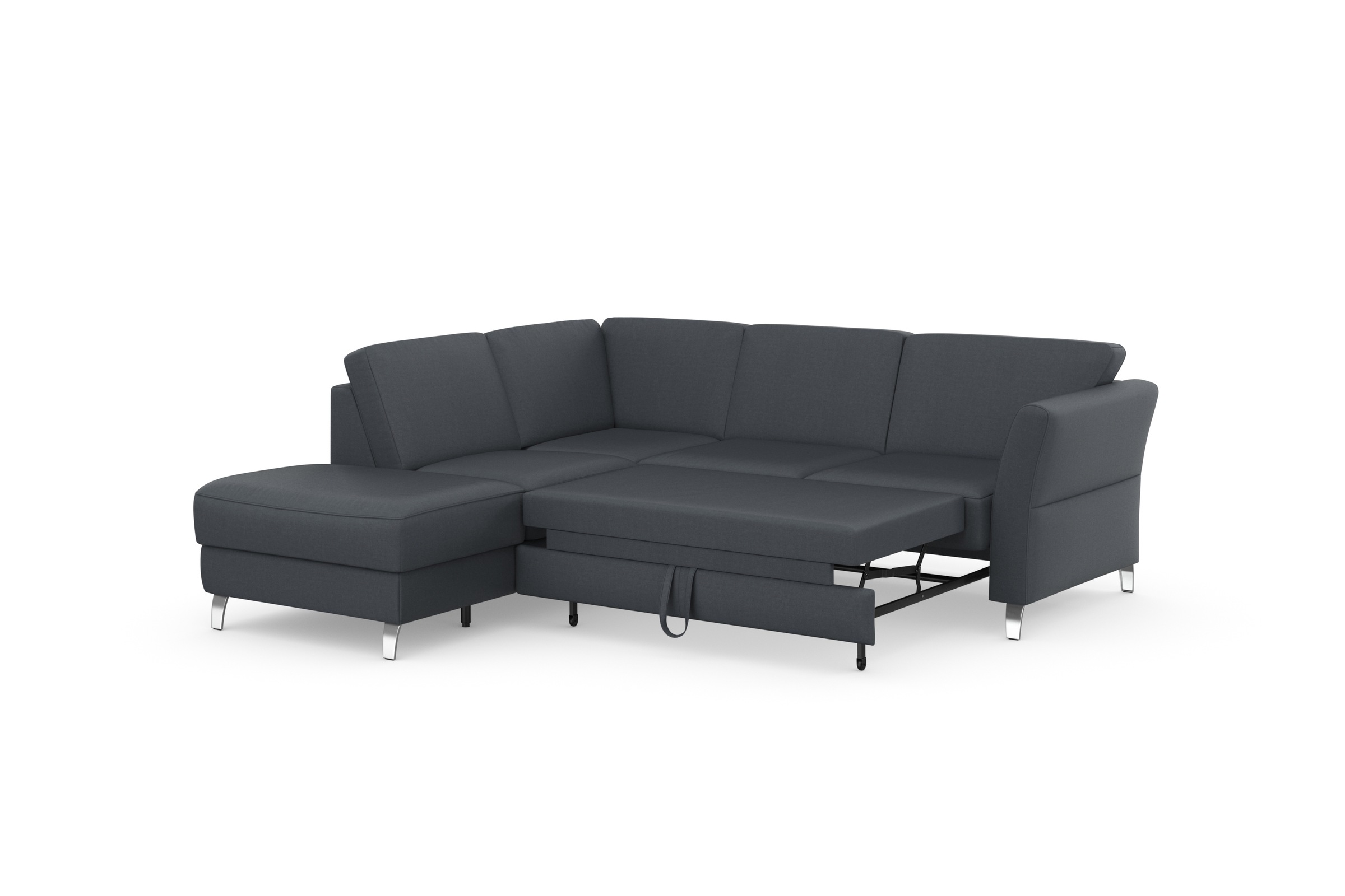 sit&more Ecksofa »Visby L-Form«, Wahlweise mit Bettfunktion und Stauraum, frei im Raum stellbar