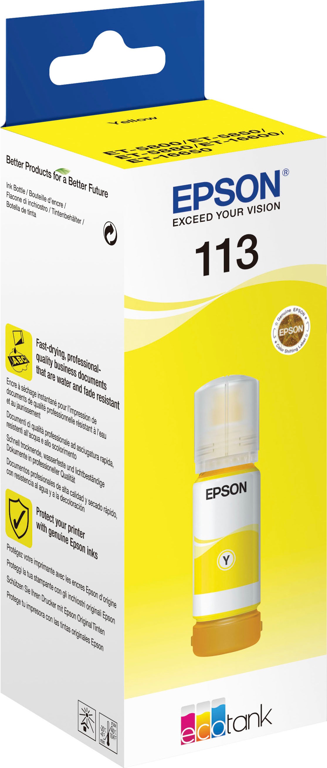 Epson Tintenpatrone »113 EcoTank«, original Nachfülltinte 113