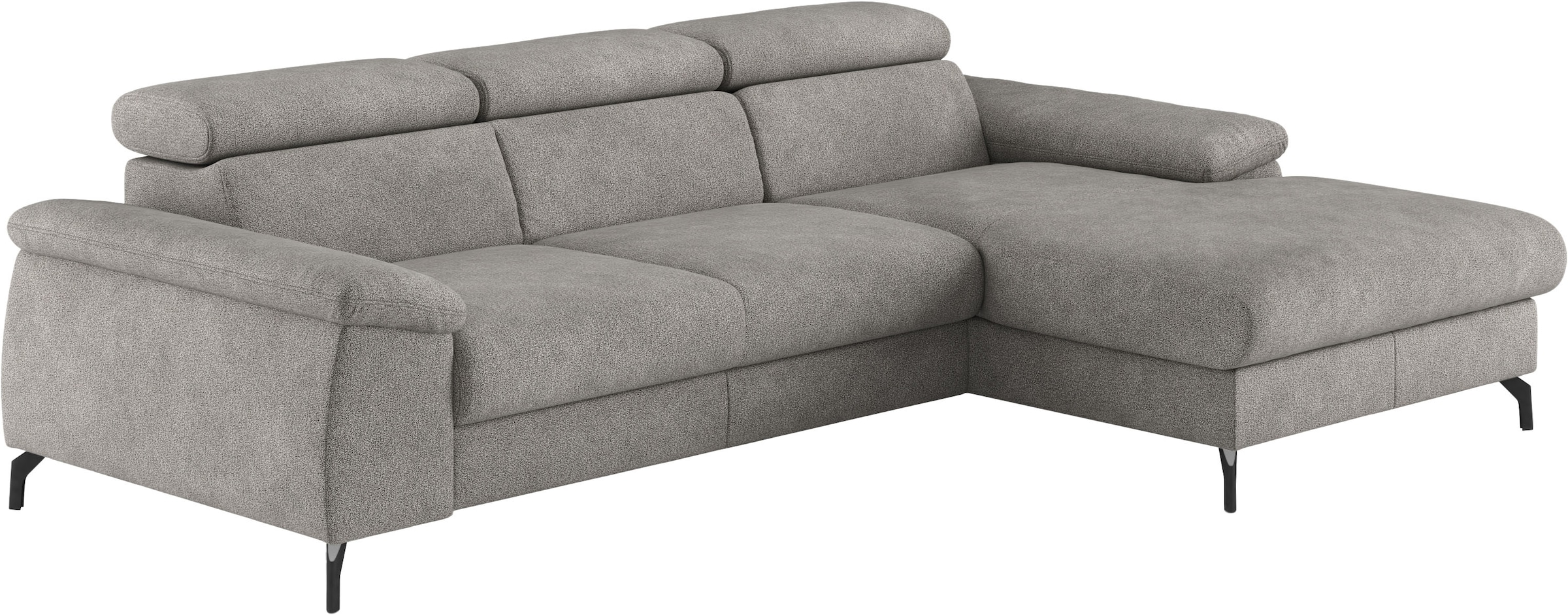 COTTA Ecksofa "Kitty L-Form, B: 242 cm" mit Kopfteilverstellung, optional Schlaffunktion & Bettkasten