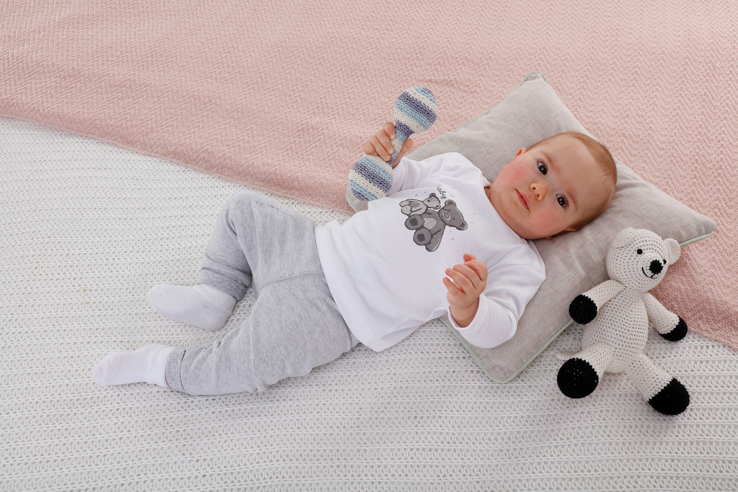 bestellen Neugeborenen-Geschenkset BAUR 8 Bio-Baumwolle Klitzeklein »Baby-Set«, tlg.), (Set, aus |