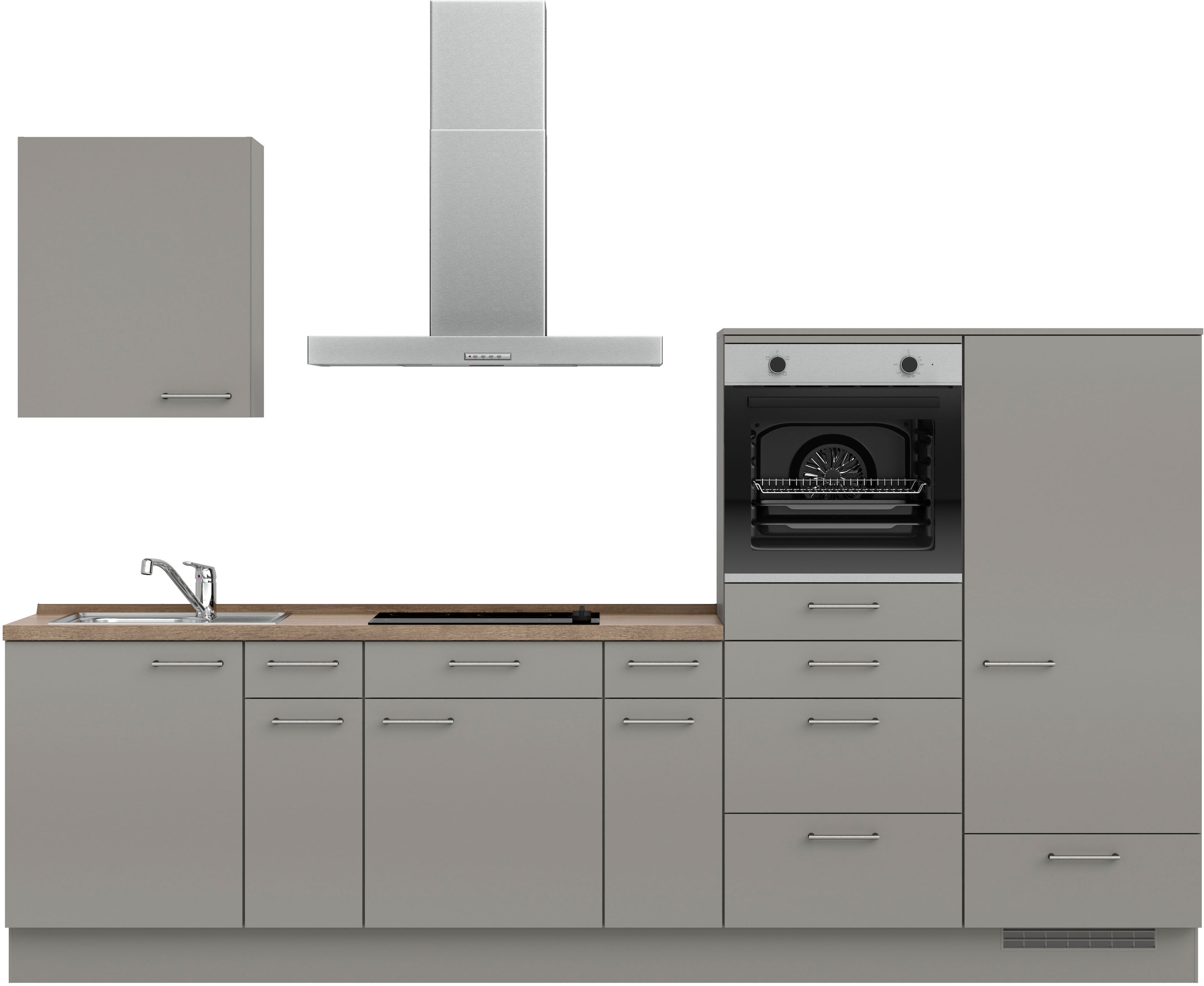 nobilia Küchenzeile ""Laser I", Ausrichtung wählbar, Breite 300 cm" vormont günstig online kaufen