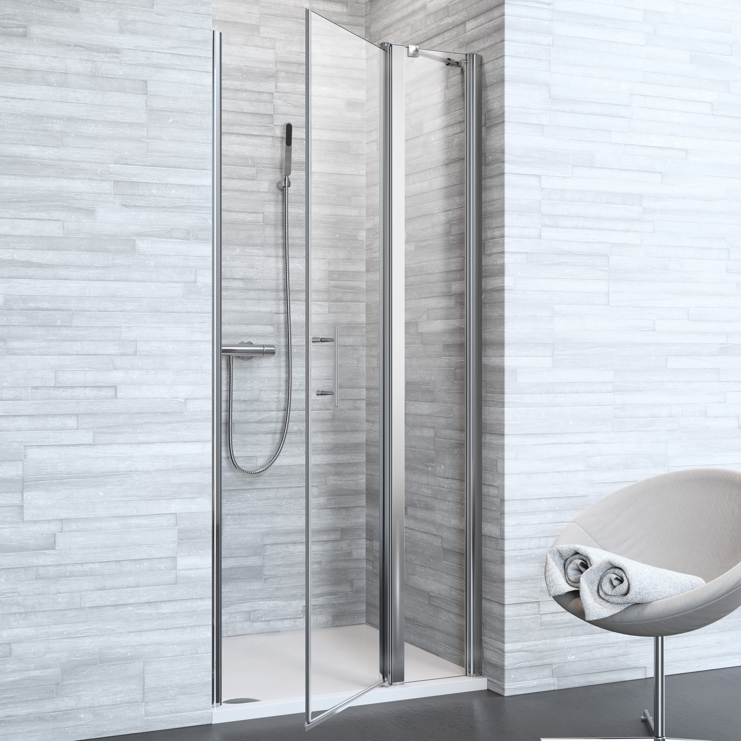 welltime by GEO Dusch-Drehtür »BDNH2001400B« beidseiti...