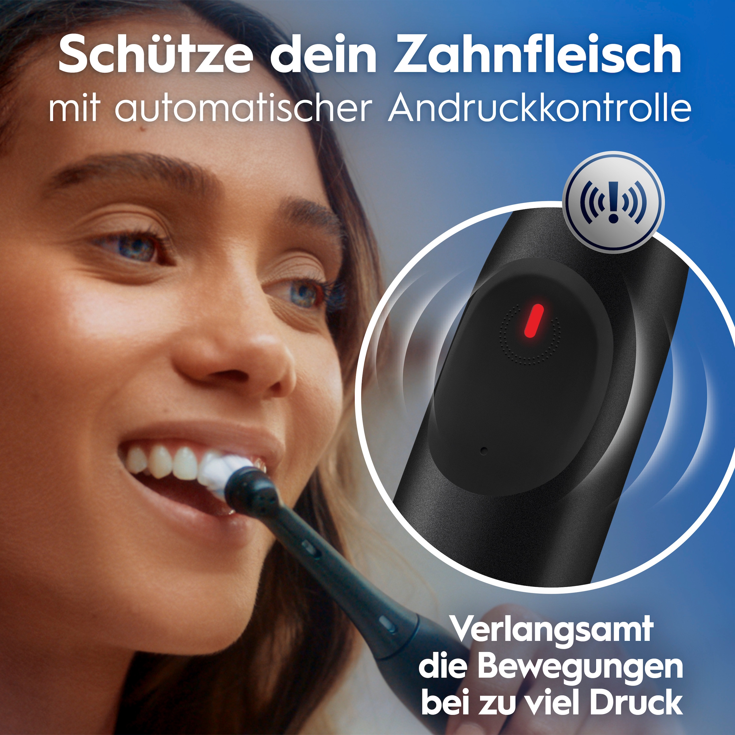 Oral-B Elektrische Zahnbürste »iO Series 2« 2 Stk. Aufsteckbürsten Doppelpack, 2 Aufsteckbürsten, Reise-Etui