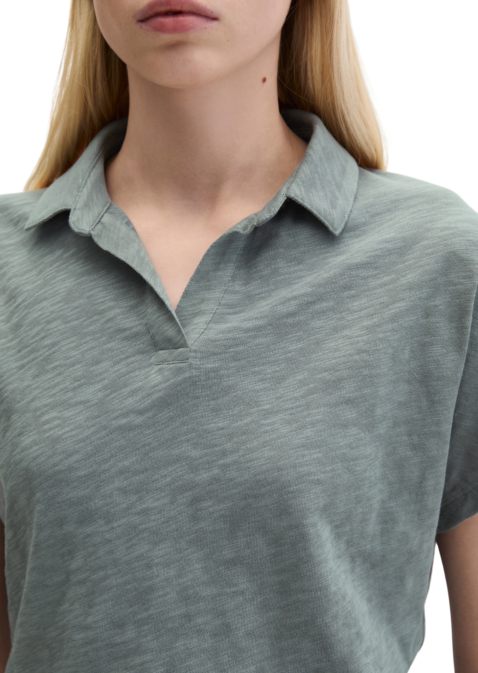 Marc O'Polo Poloshirt »aus Slub Jersey«