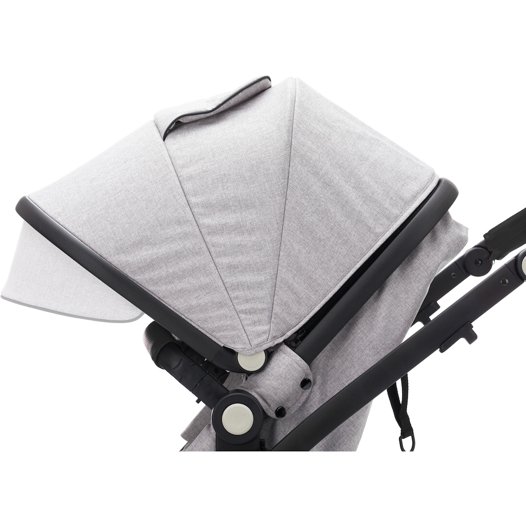 Fillikid Kombi-Kinderwagen »Panther, stone melange«, 22 kg, mit Babyschale; Kinderwagen