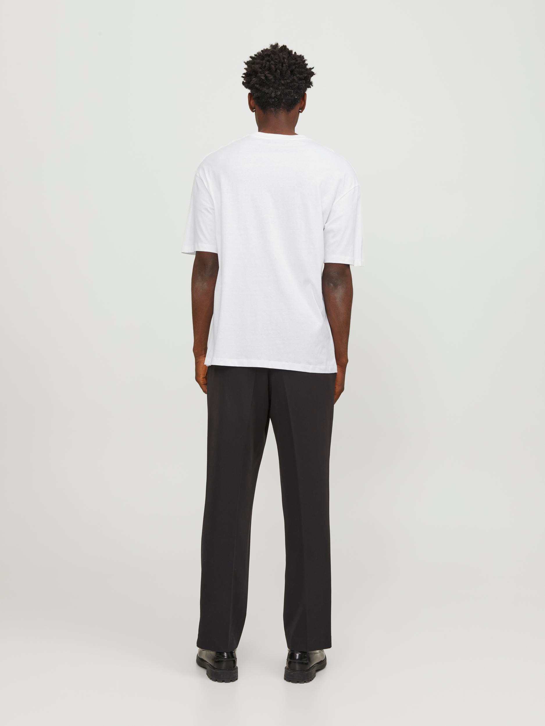Jack & Jones Oversize-Shirt »JJEBRADLEY Oversize T-Shirt mit klassischem Rundhalsausschnitt«, mit gekämmten Jersey