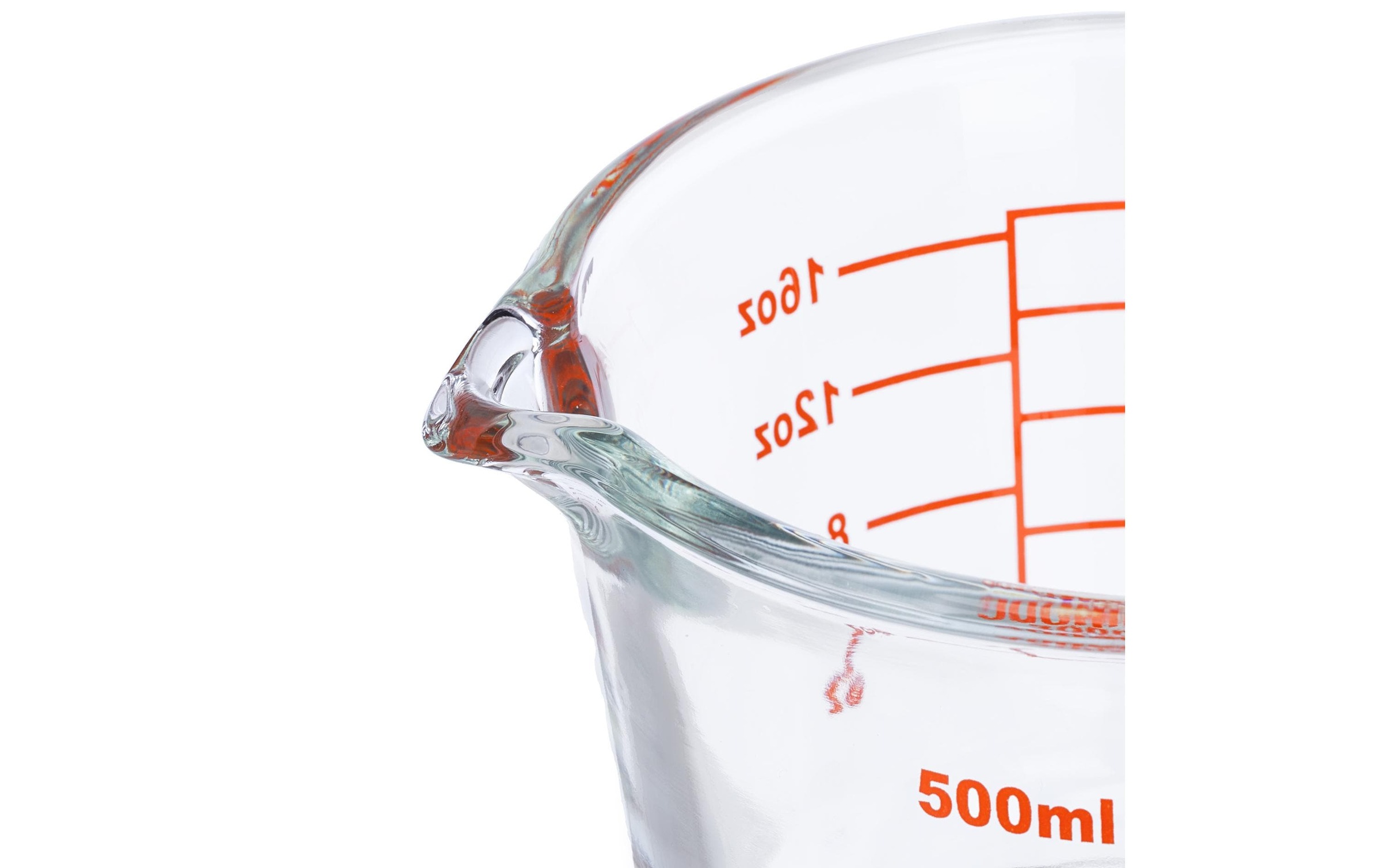 relaxdays Messbecher »500 ml« Glas 1 Stk. tlg.