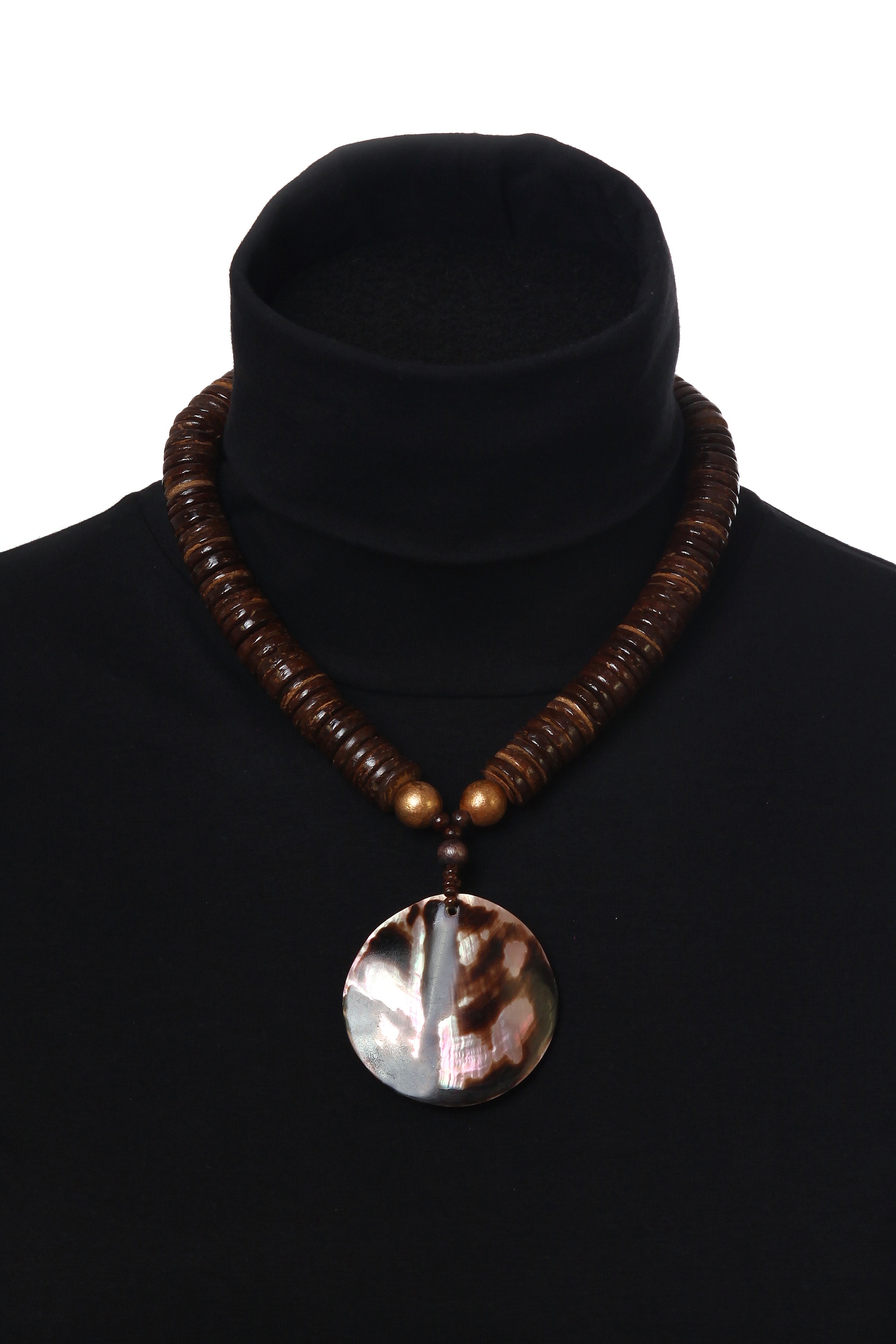 COLLEZIONE ALESSANDRO Kette mit Anhänger »Joy« mit Holzplättchen