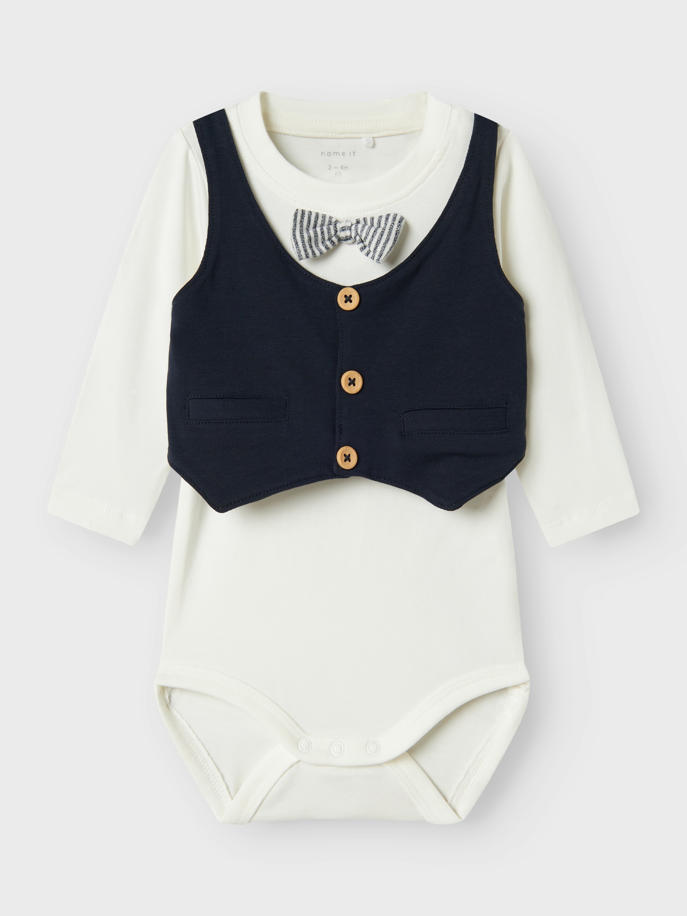 Thumbnail - Name It Body "NBMADAM LS BODY SET NOOS" Set, 2 Stk. tlg.