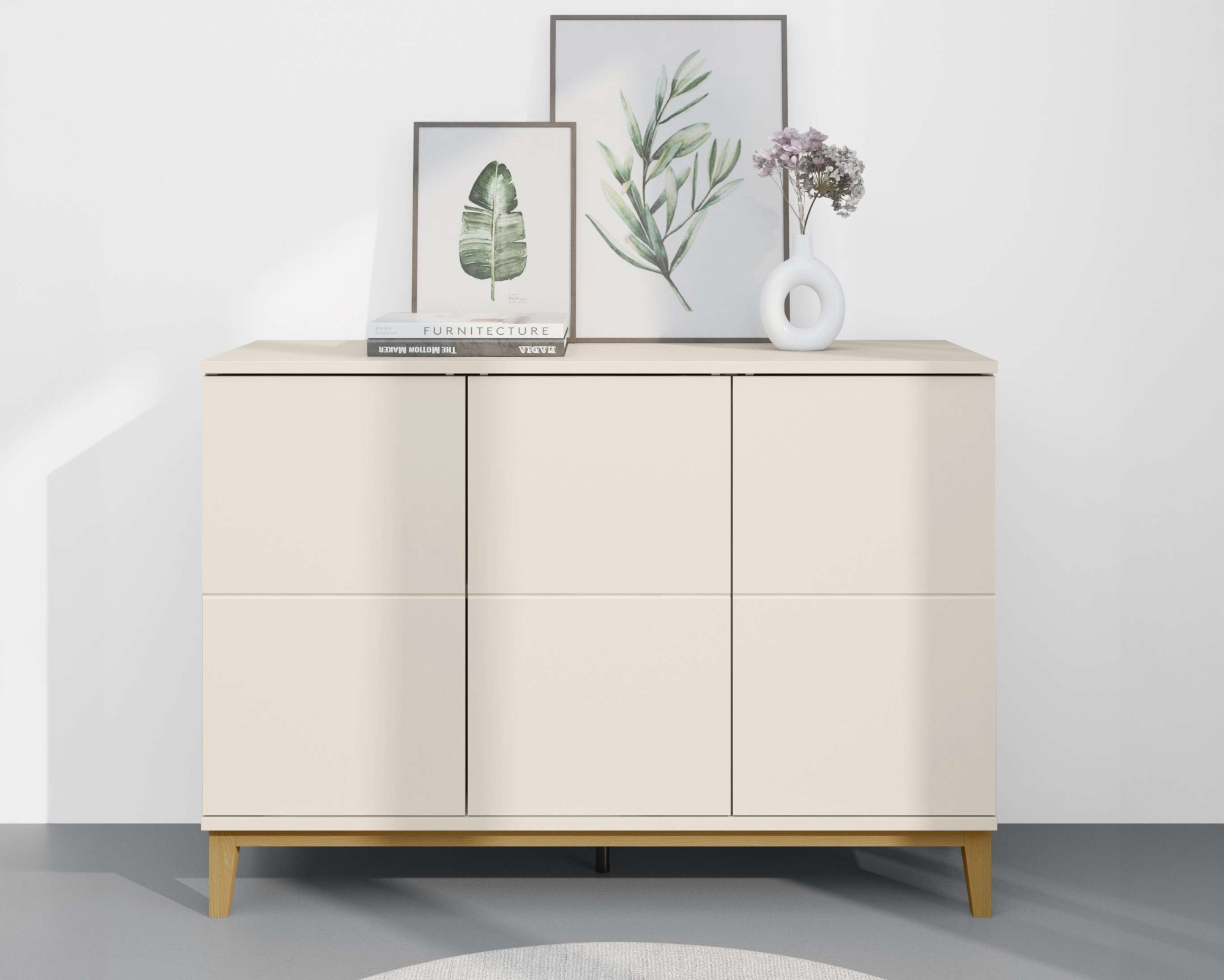 OTTO home Sideboard "Maryd" 1 Stk. tlg. Kommode, Untergestell in Holzoptik, Breite 120 cm