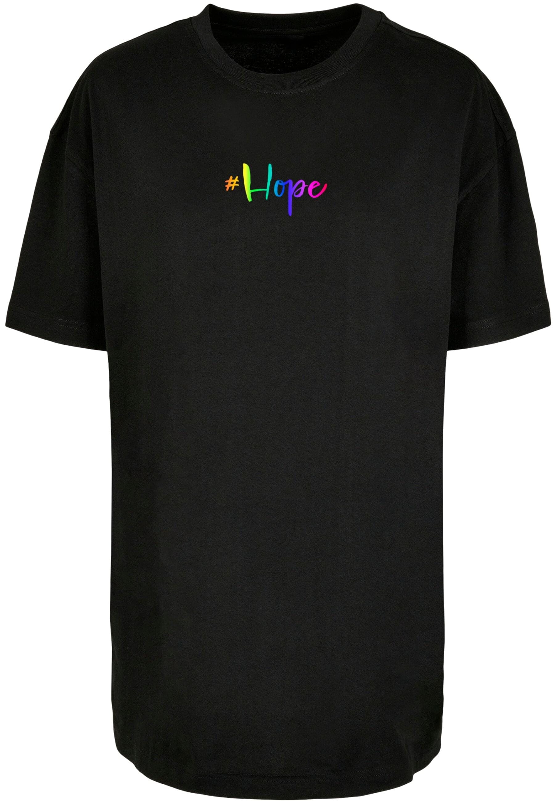 Merchcode T-Shirt "Merchcode Damen Ladies Hope Rainbow Oversized Boyfriend günstig online kaufen