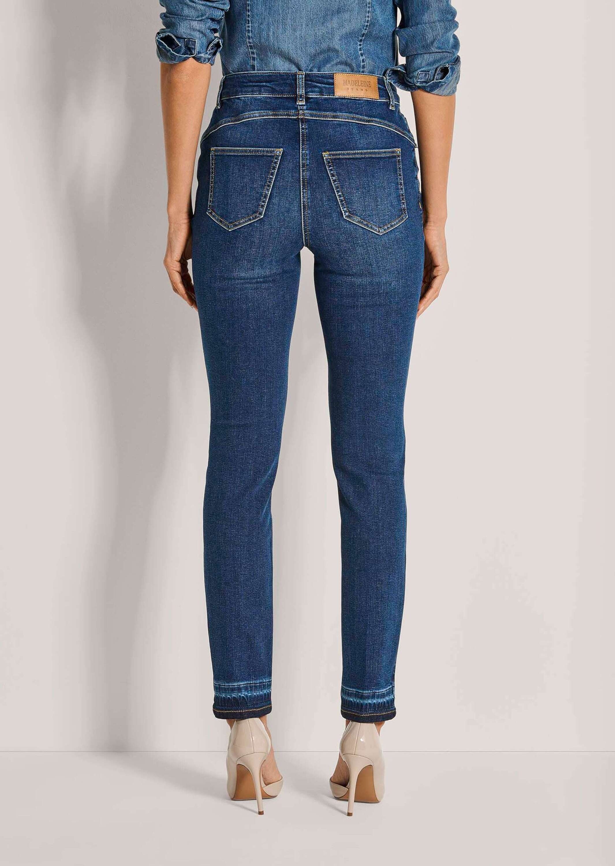 MADELEINE Regular-fit-Jeans »Jeans Slim Fit Jeans mit Kettendetails«