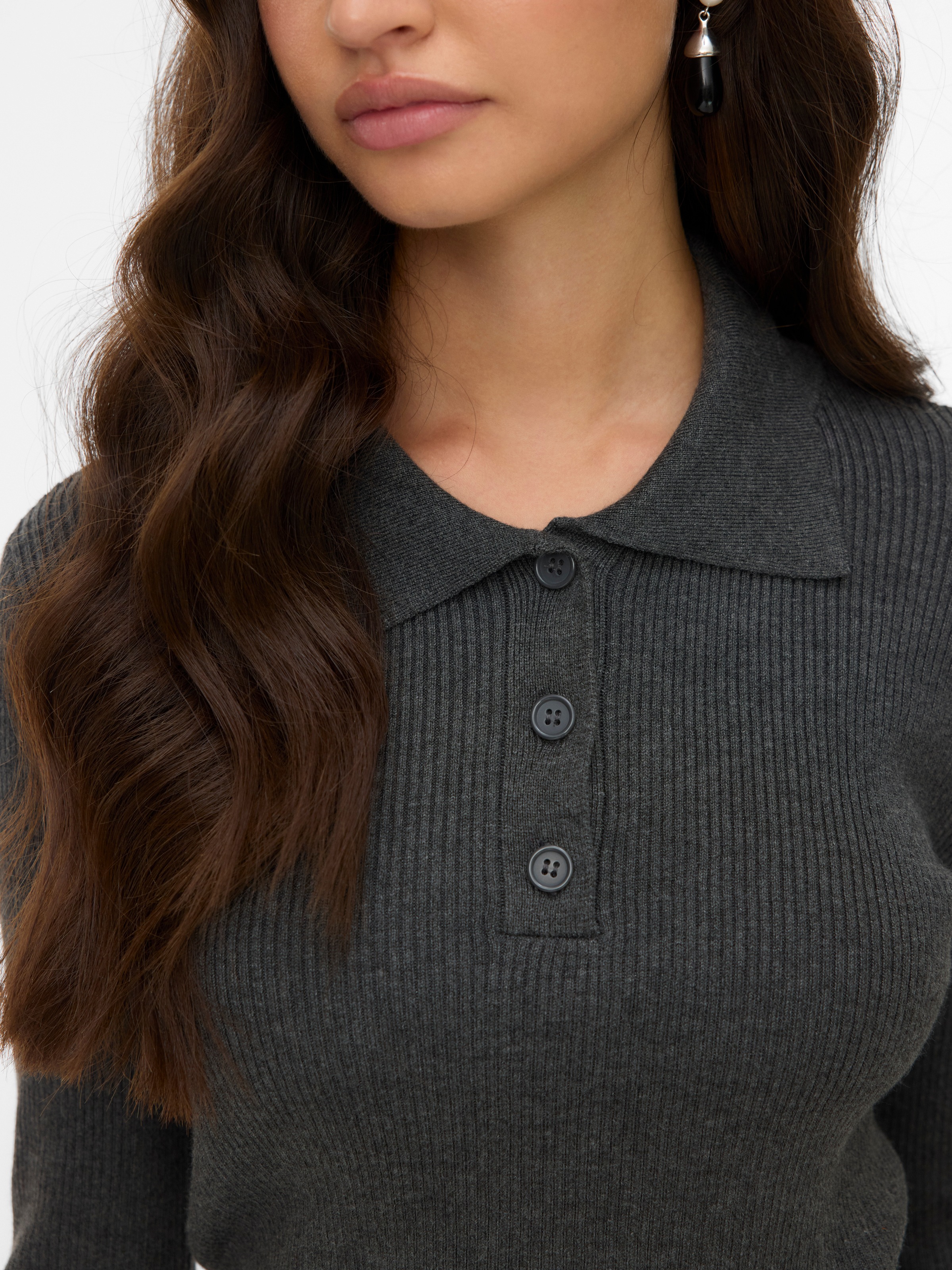 Thumbnail - Vero Moda Polokragenpullover "VMSILJERIB LS POLONECK PULLOVER NOOS"