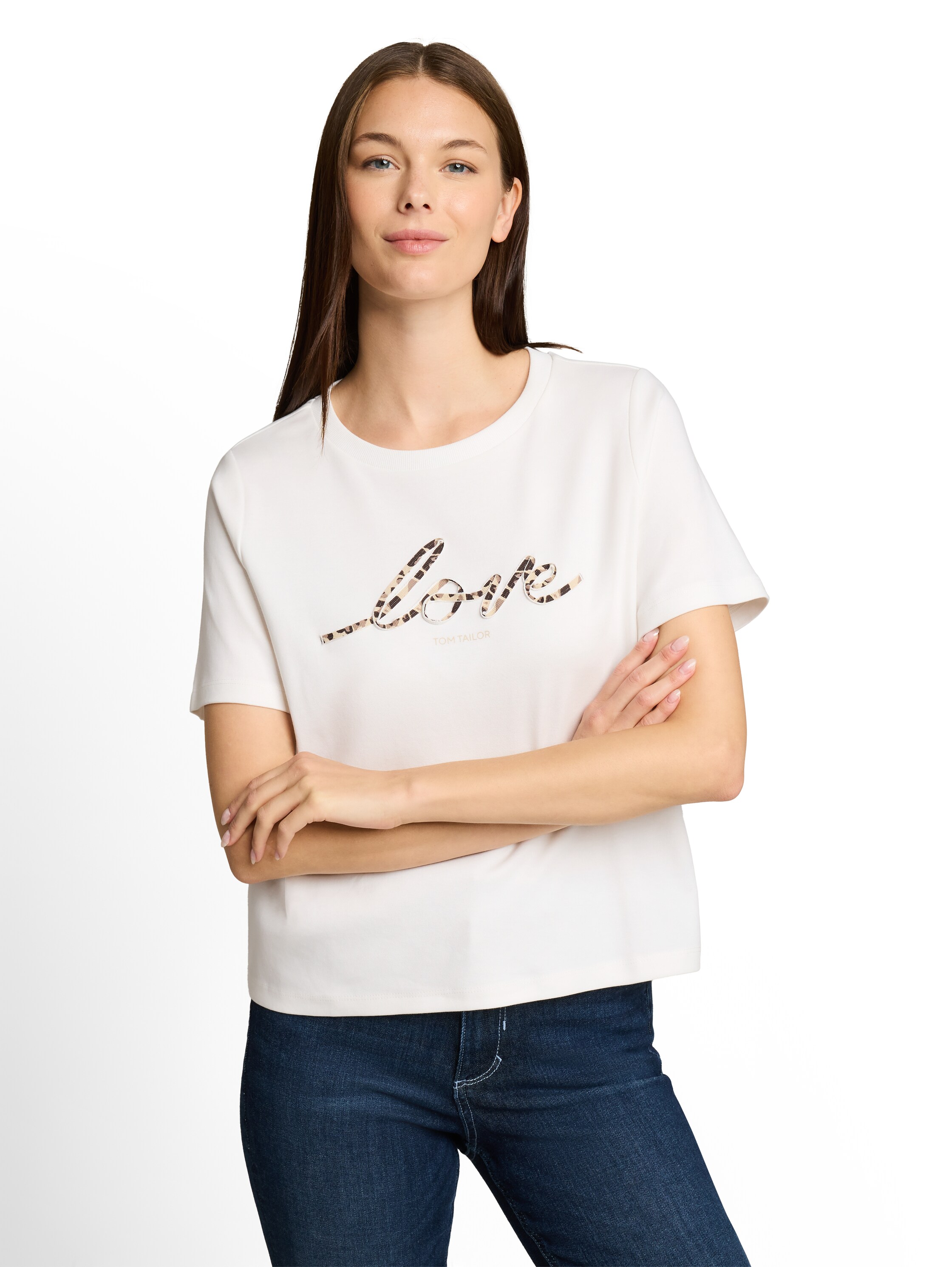 TOM TAILOR Sommershirt mit Prints und Rundhals