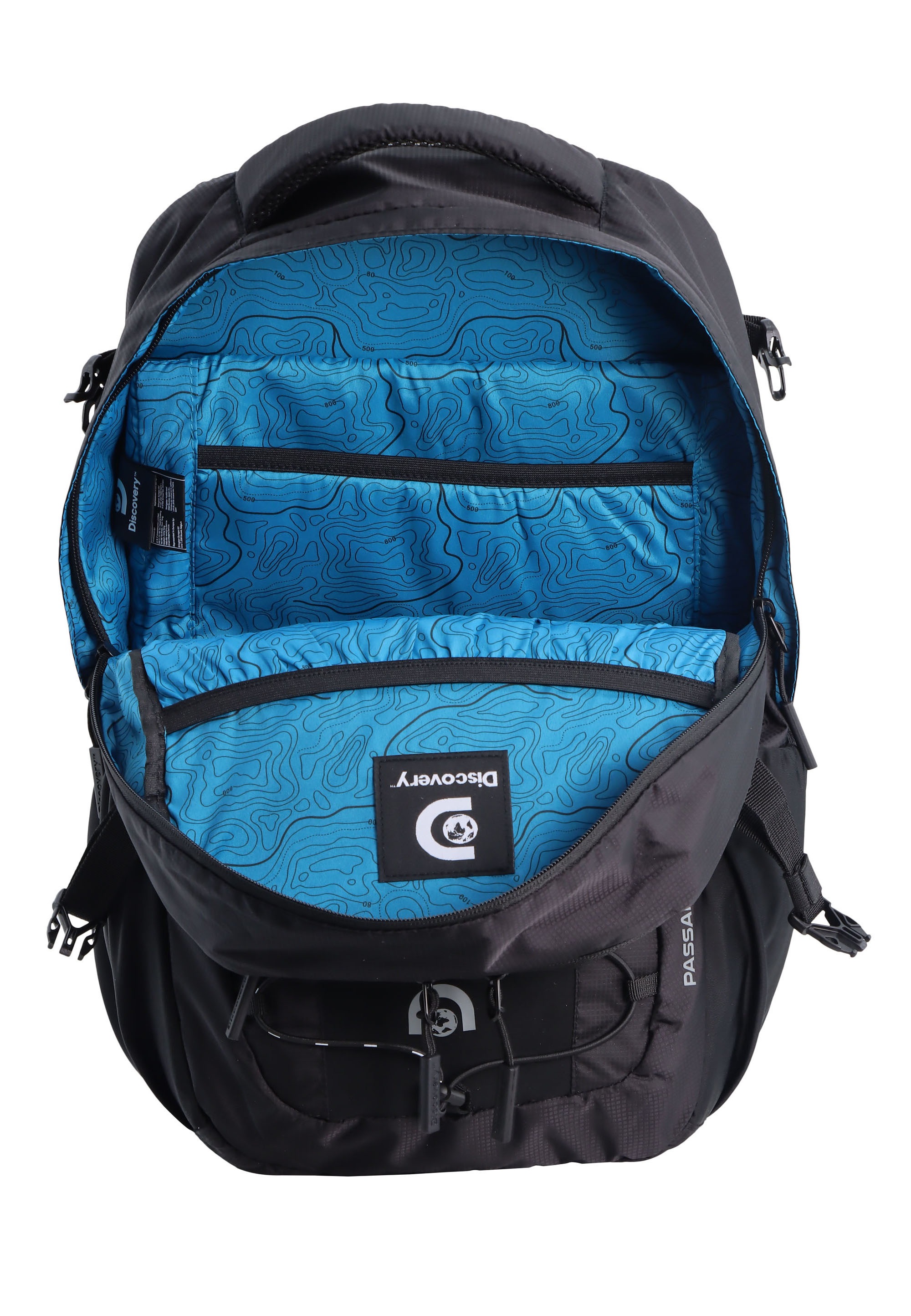 Sportrucksack DISCOVERY "Outdoor", Gr. B/H/T: 31cm, schwarz, Nylon, Rucksäcke, aus robustem Nylon-Material 2