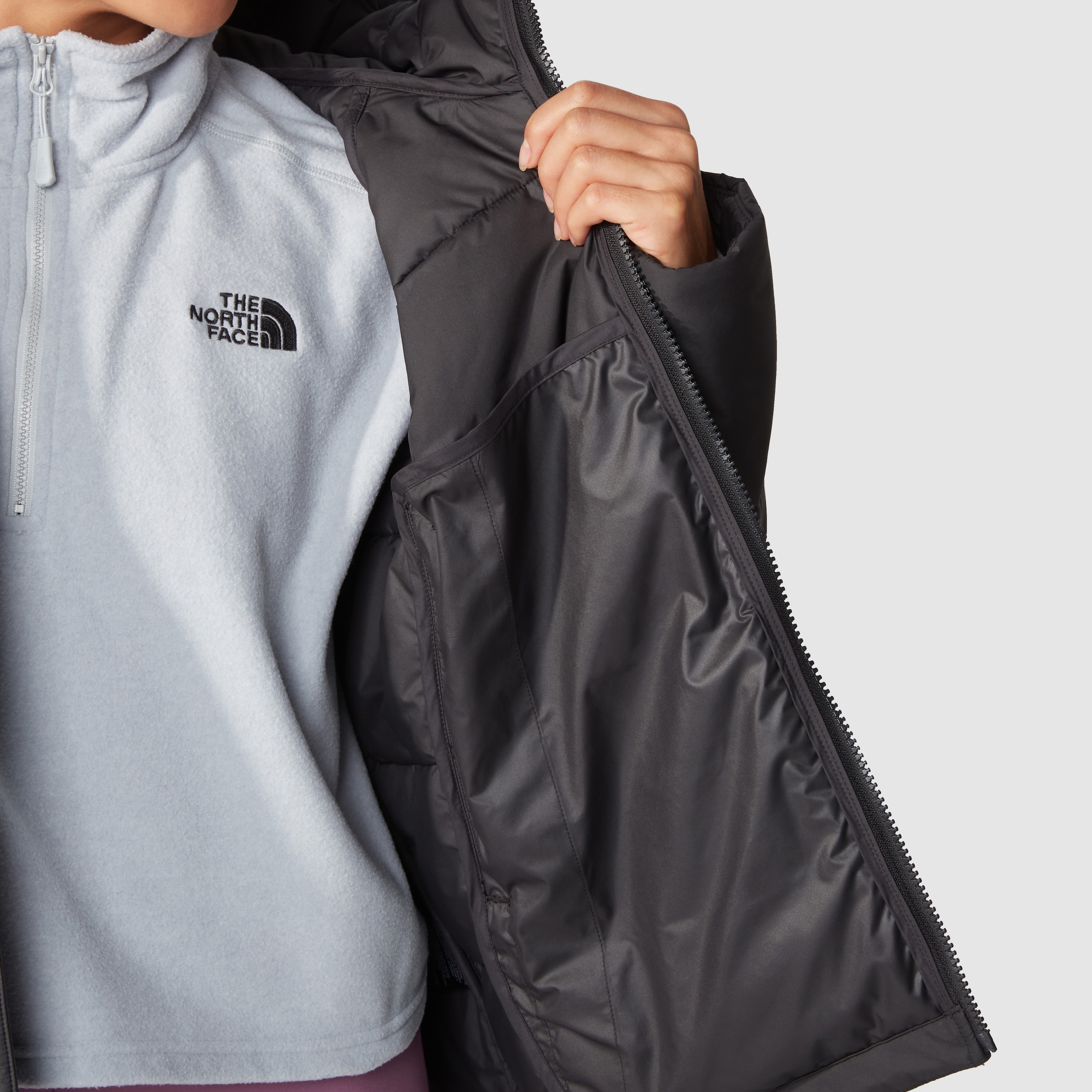 The North Face Funktionsjacke Logodruck »W mit Kapuze, SYNTHETIC HOODIE«, mit BAUR HYALITE 