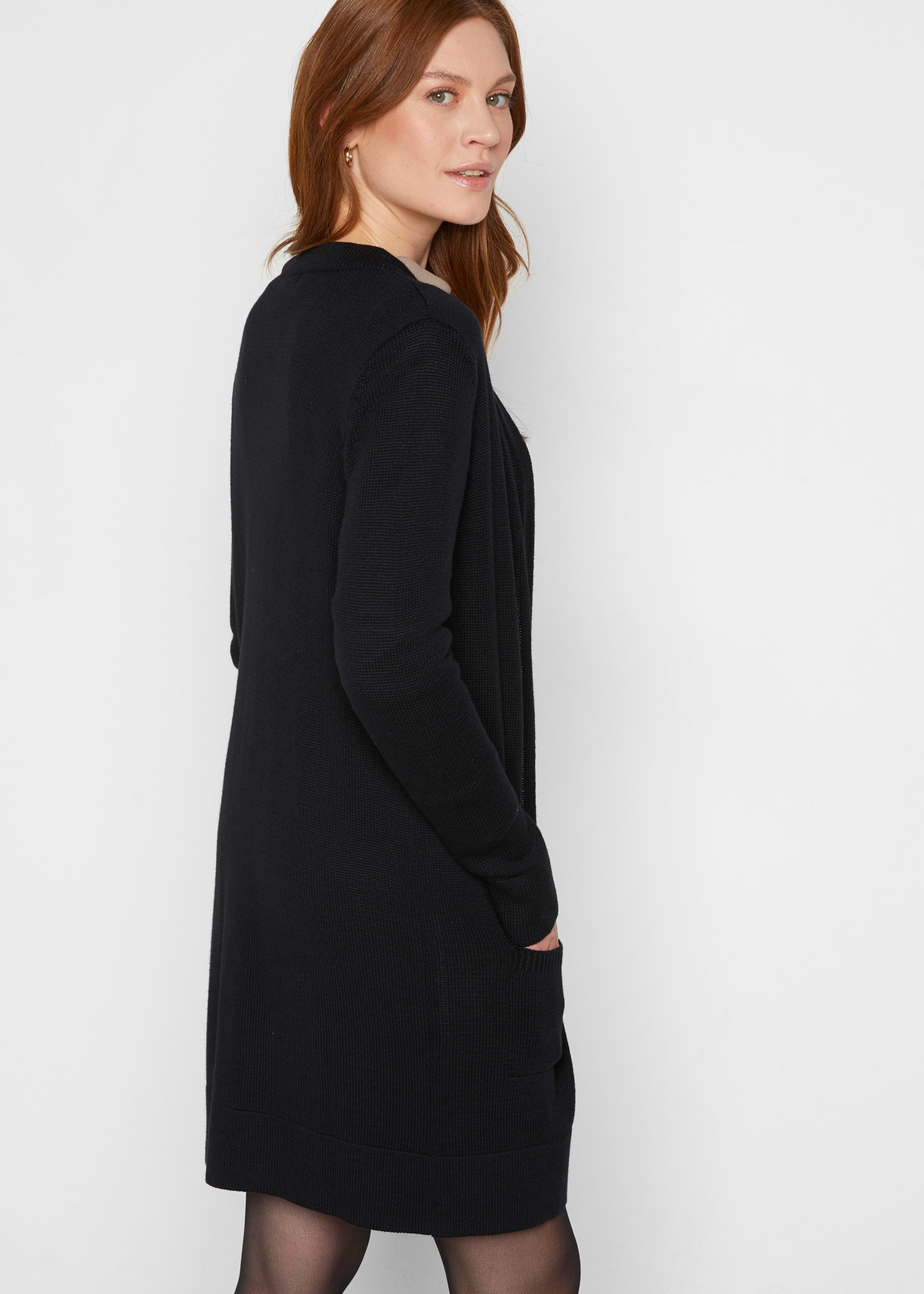 bonprix Longstrickjacke Oversize-Passform, kuschelig weicher Strick, offene günstig online kaufen