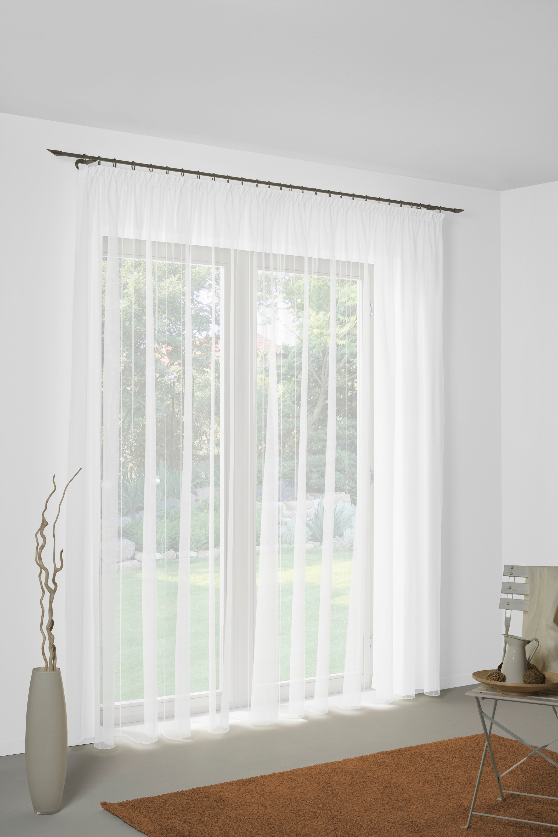 Wirth Gardine "Charlotte" Faltenband 1 Stk. tlg. Fertig-Store mit FB 1:3 na günstig online kaufen