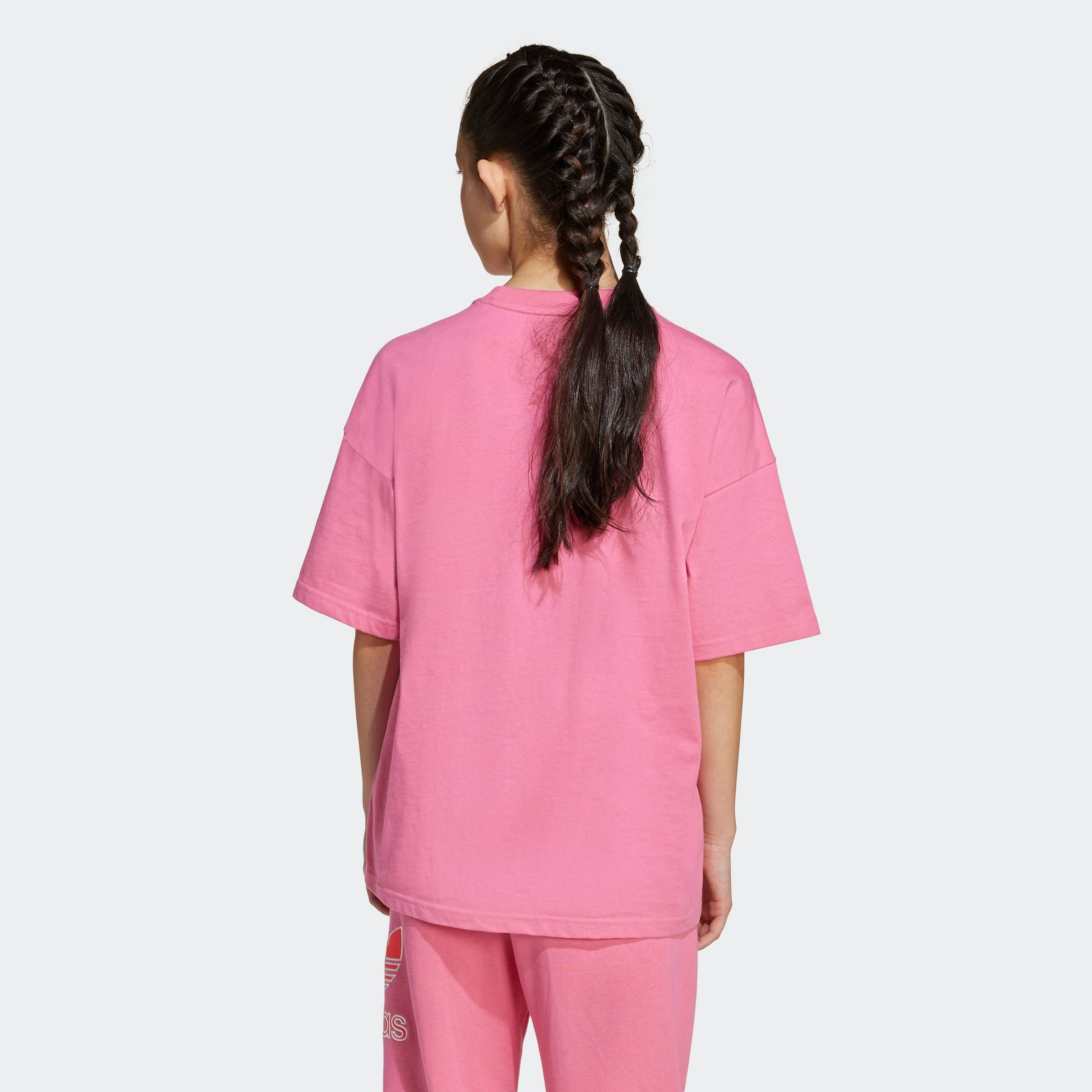 Thumbnail - adidas Originals "TEE" lockerer und lässiger Schnitt, für Kinder, mit großem Trefoil-Logo