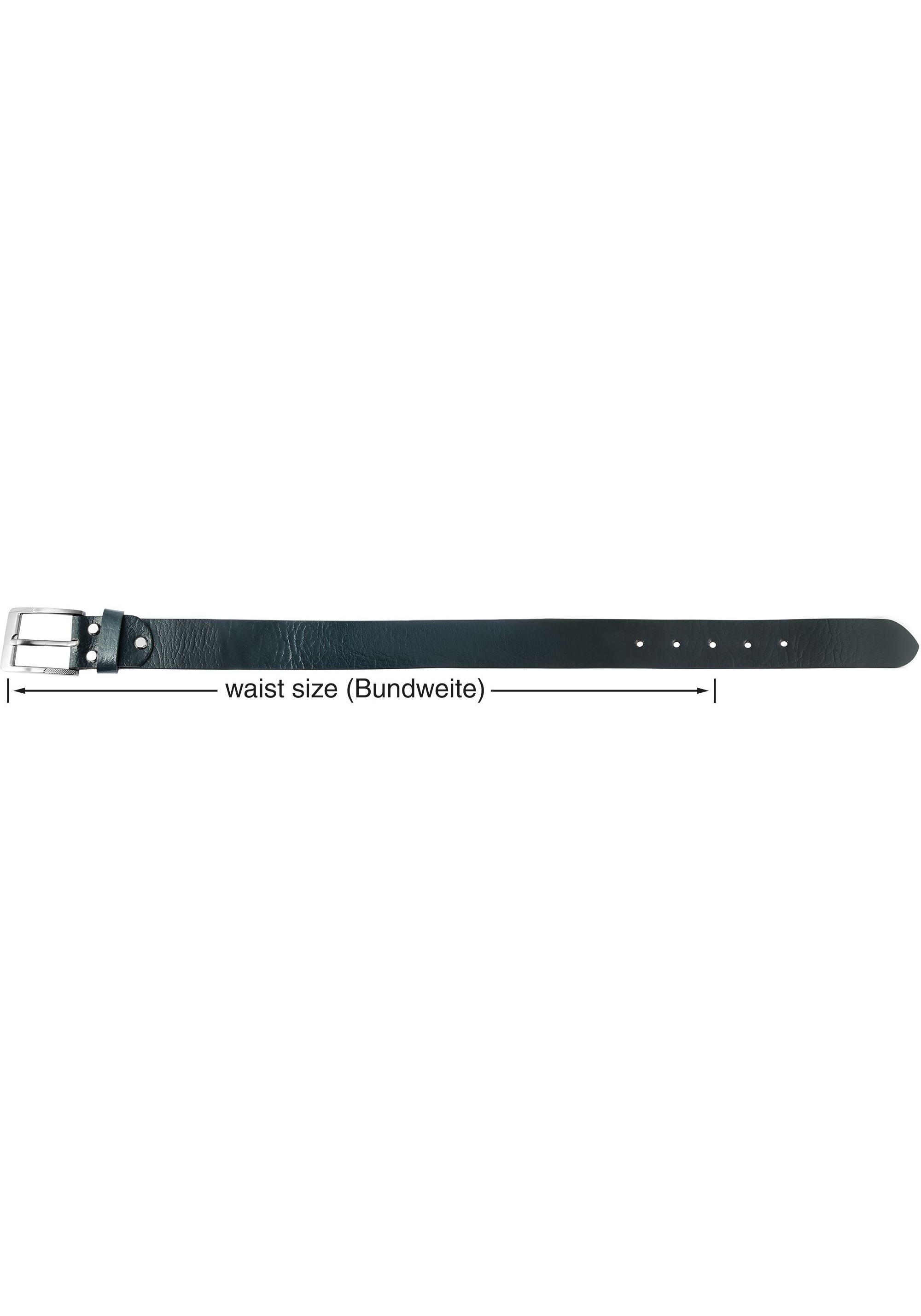 Leonardo Verrelli Ledergürtel »90 cm - 130 cm (Bundweite) in Dunkelgrau aus 100% Echtleder,«