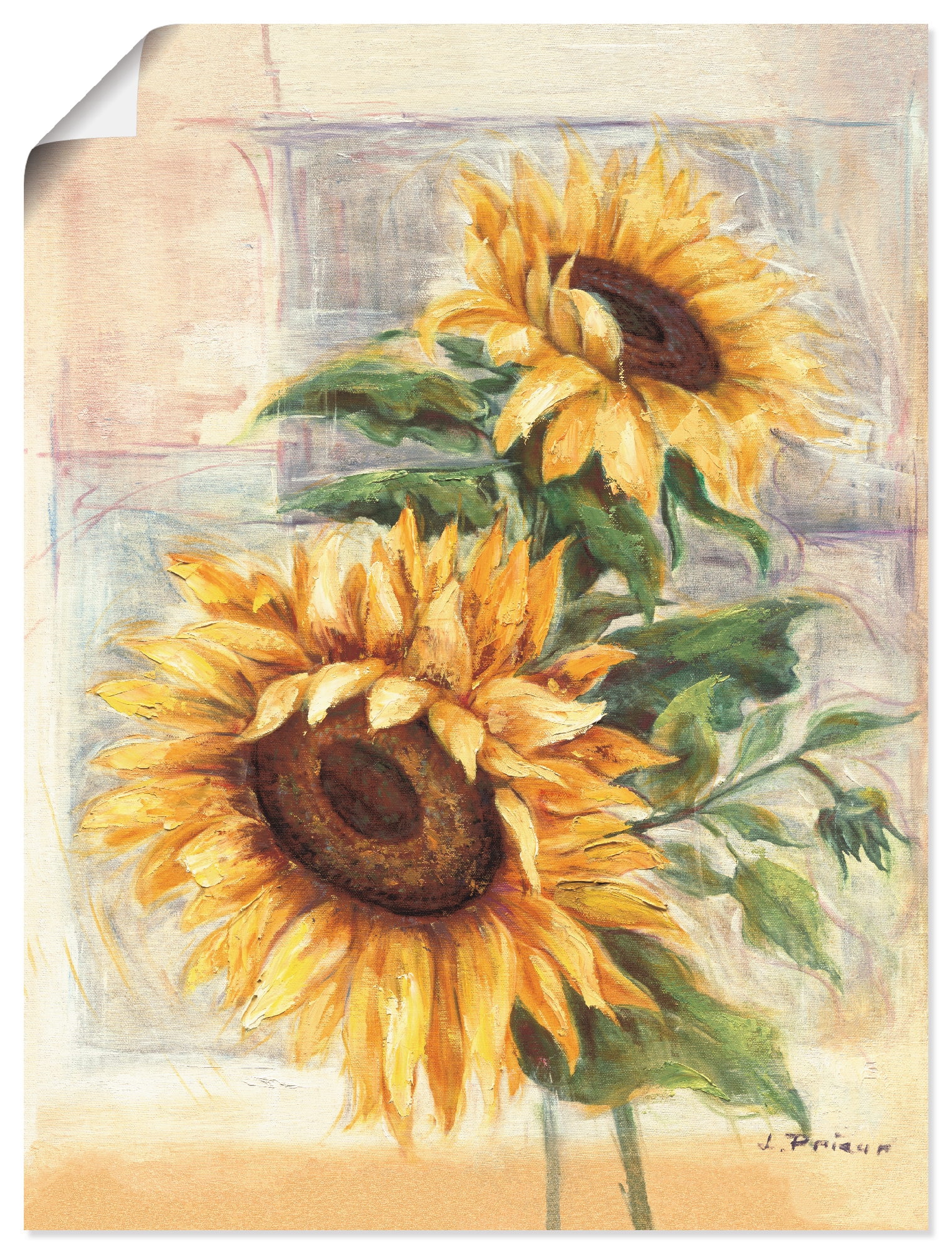 Artland Paveikslas »Sonnenblumen II« Blumen (1...
