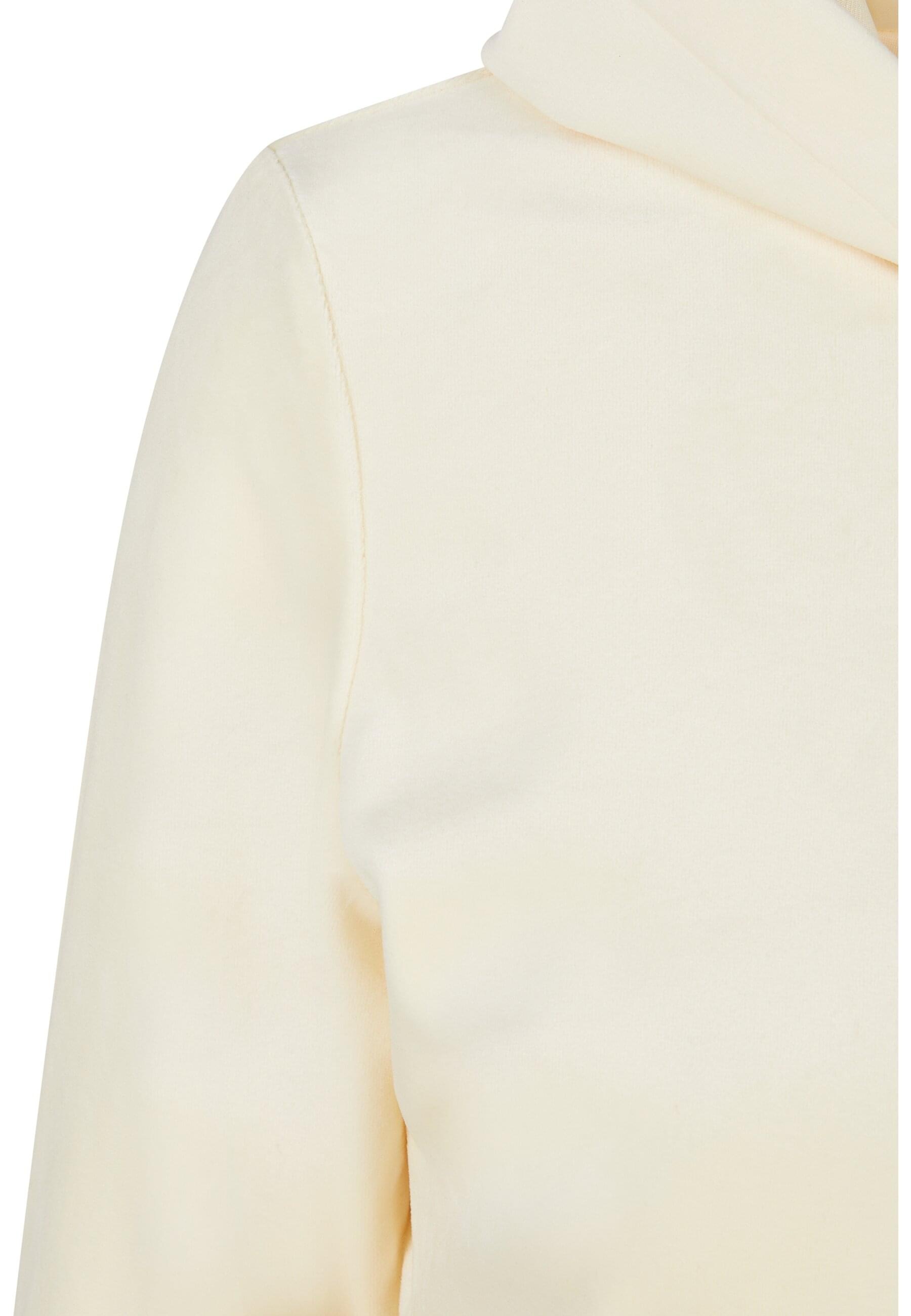 Fubu Kapuzenpullover »Fubu Damen FW224-020-1 Signature Velours Zip Hoodie offwhite« 1 Stk. tlg.