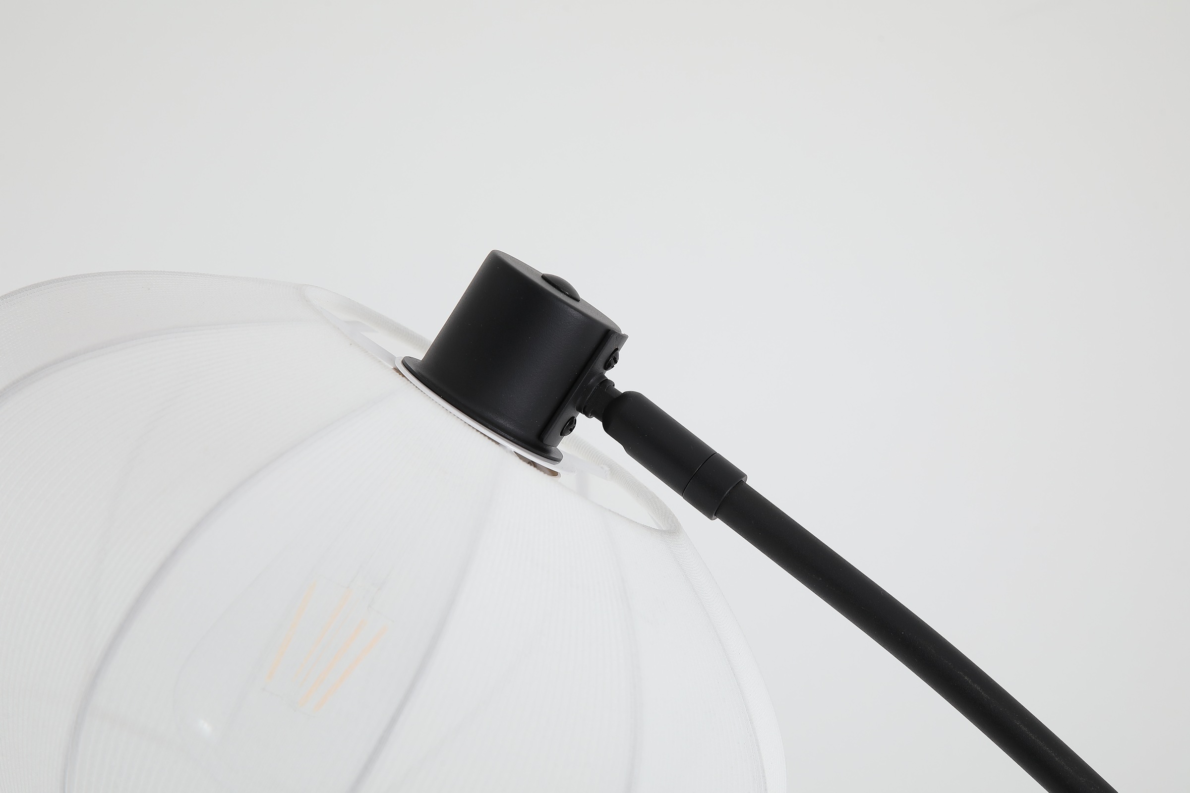 Searchlight Stehlampe »Radian 1Lt Stehleuchte, schwarzes Metall mit weichem Stoffschirm« E27 1 Stk.