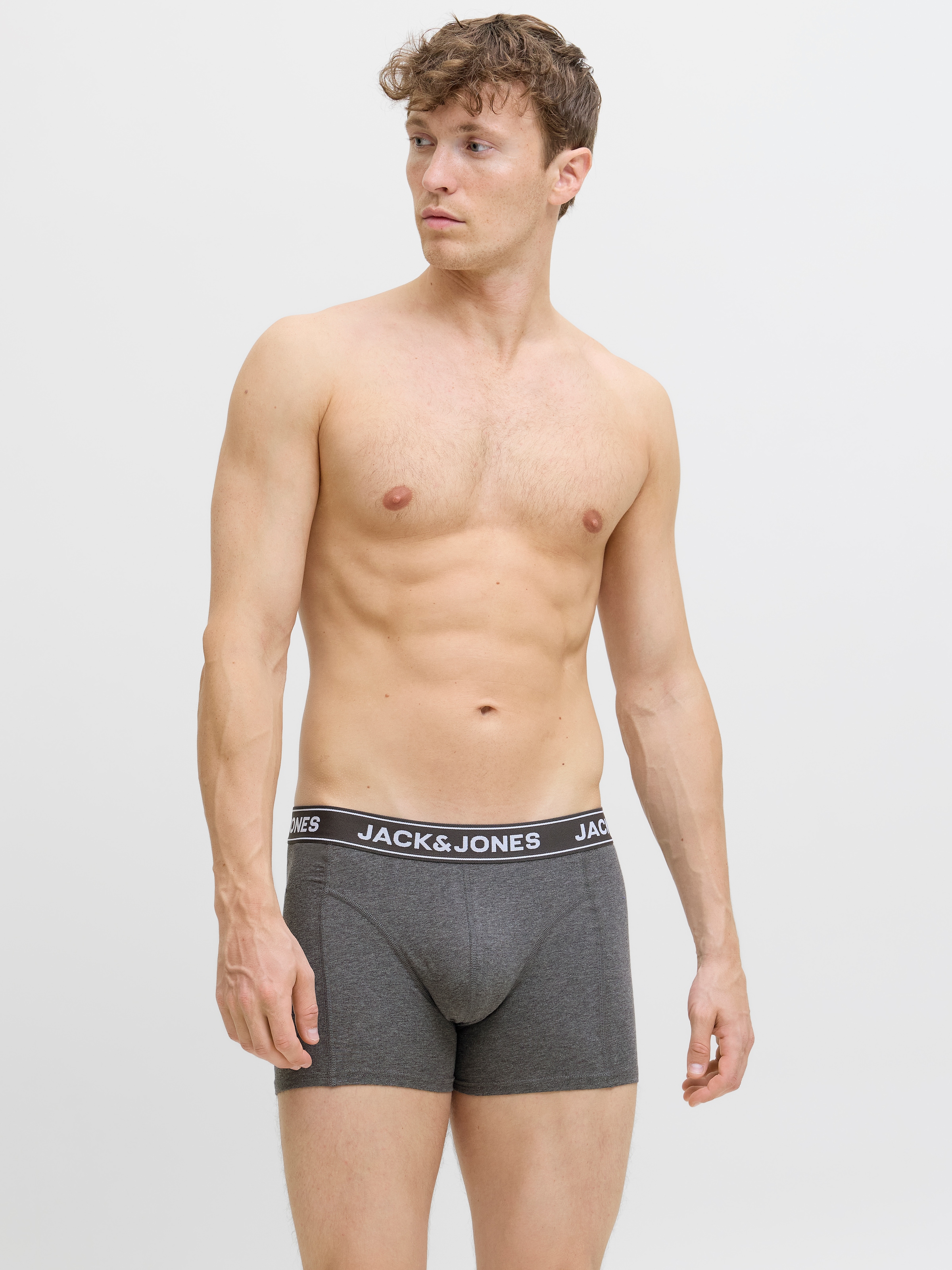 Jack & Jones Trunk »JACBLACK – Formschlüssige Boxershorts mit elastischem Bund« Packung, 5 Stk. tlg., unifarben, casual, körpernah, Jersey